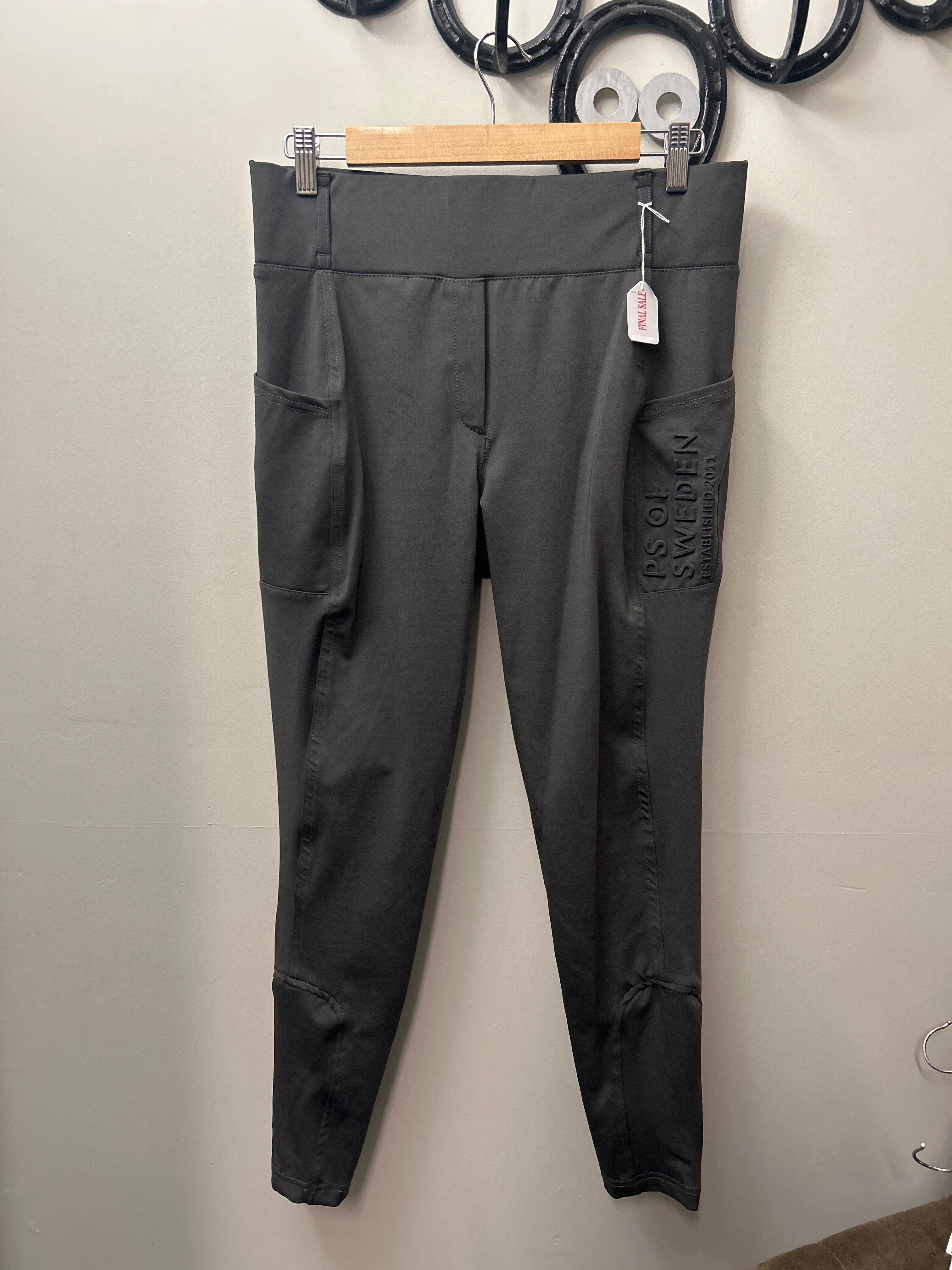PS of Sweden Grey Riding Tights 42-Breeches-Consignment-Evolution Equestrian Co.