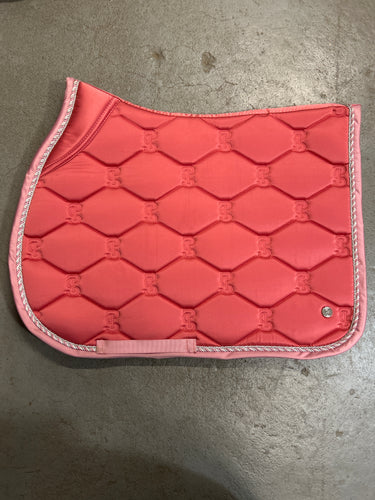 PS of Sweden Signature Saddle Pad Pink-English Saddle Pad-Consignment-Evolution Equestrian Co.