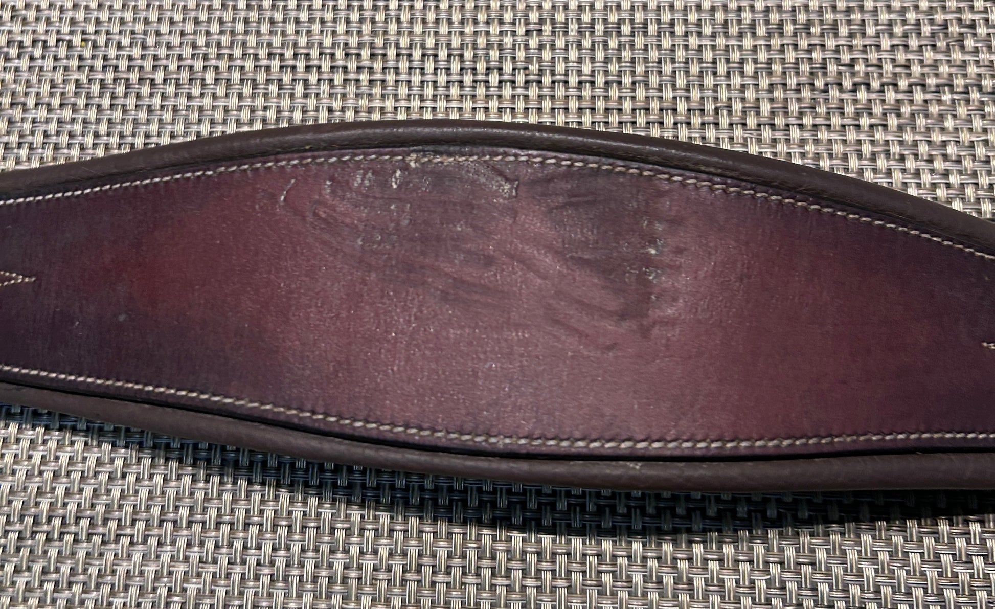 Padded English Leather Girth 50"-English Girth-Consignment-Evolution Equestrian Co.