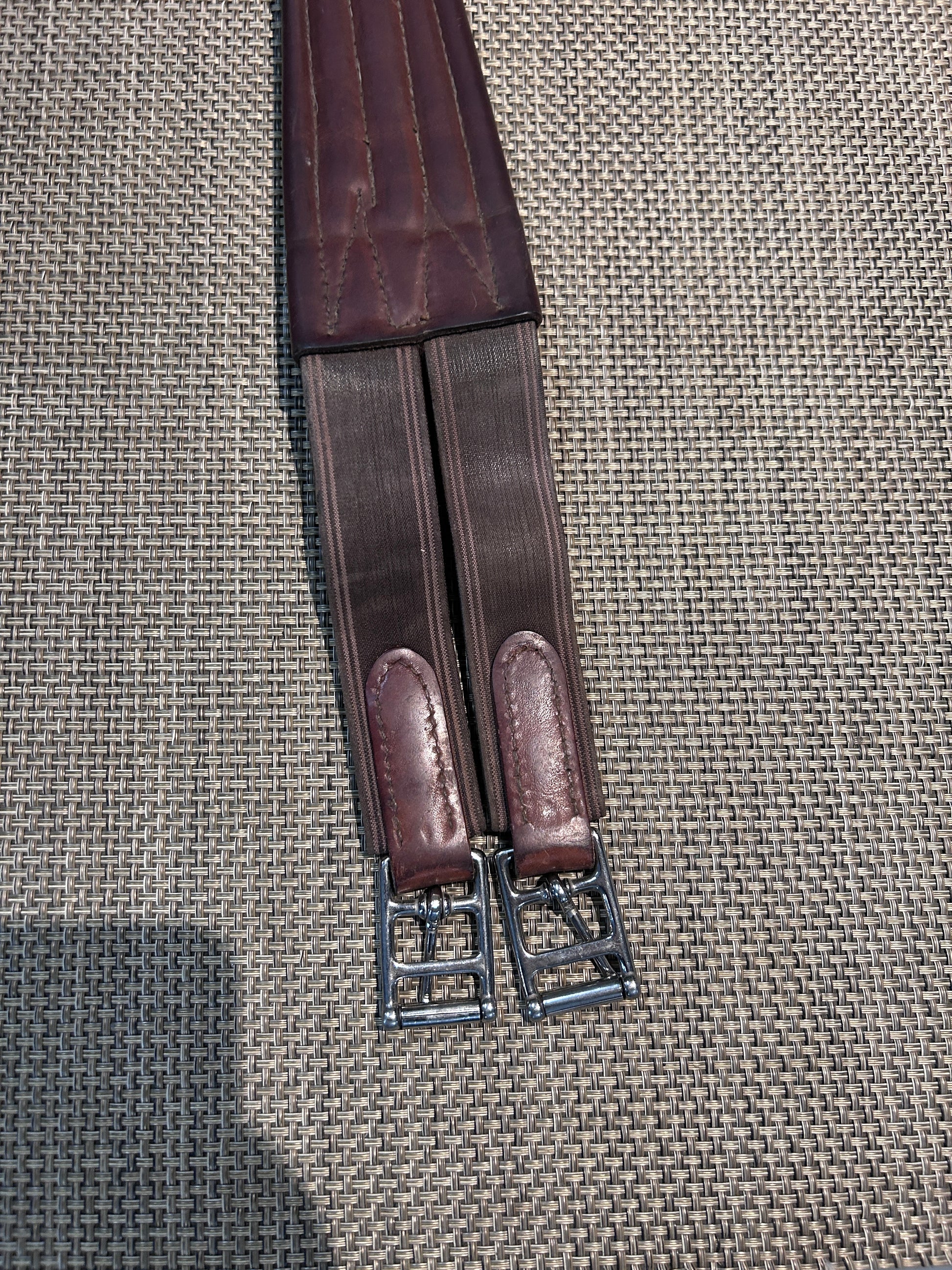 Padded Leather English Girth 52"-English Girth-Consignment-Evolution Equestrian Co.