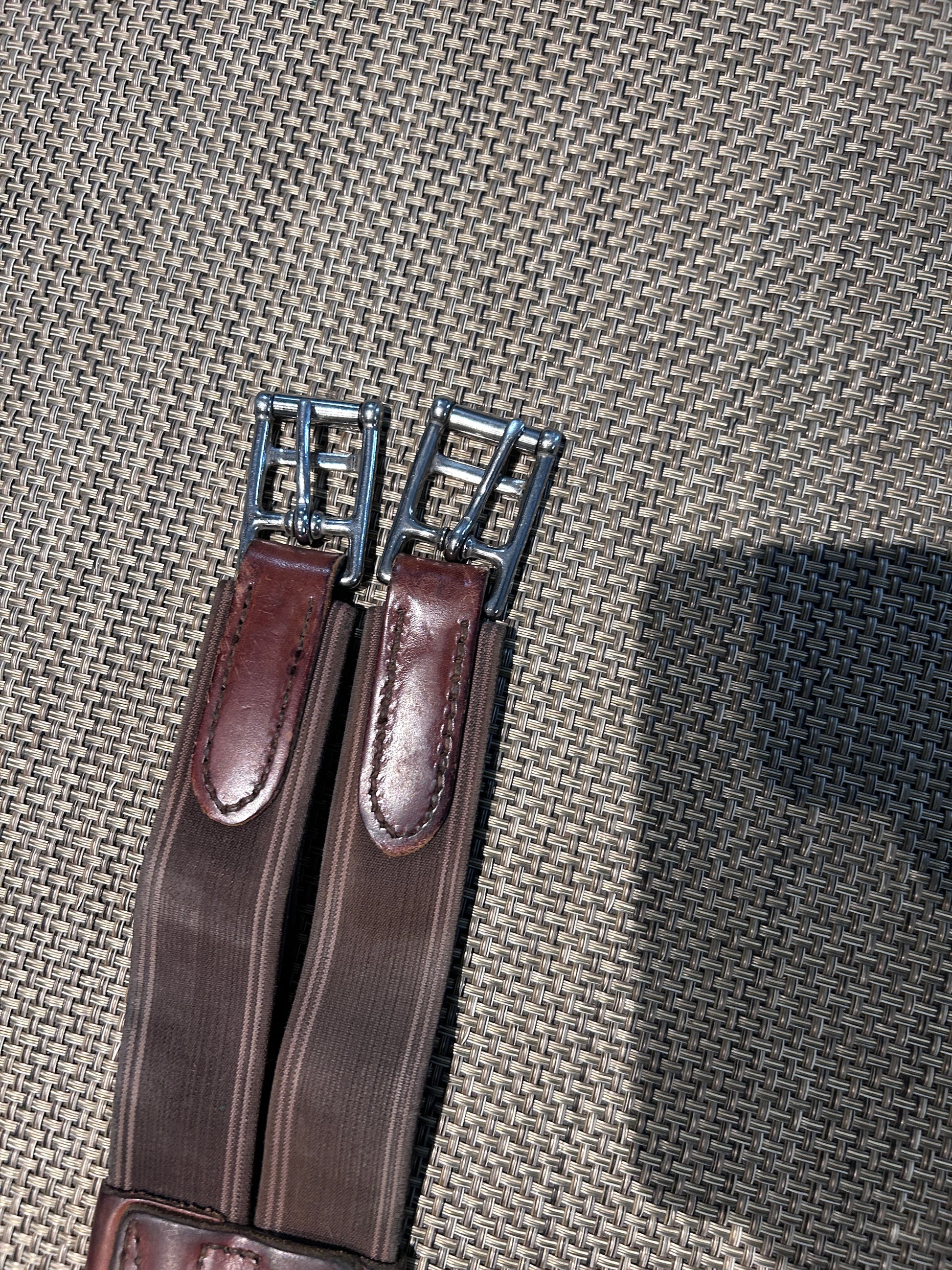 Padded Leather English Girth 52"-English Girth-Consignment-Evolution Equestrian Co.