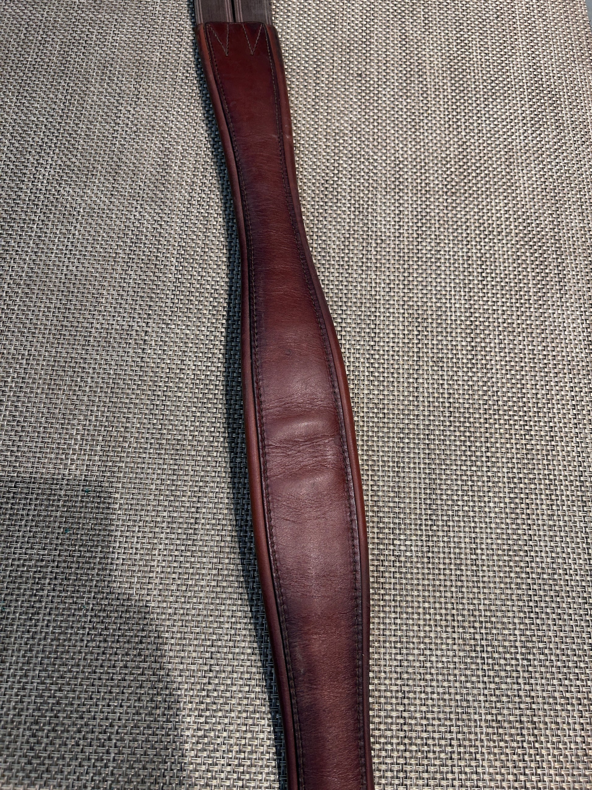 Padded Leather English Girth 52"-English Girth-Consignment-Evolution Equestrian Co.