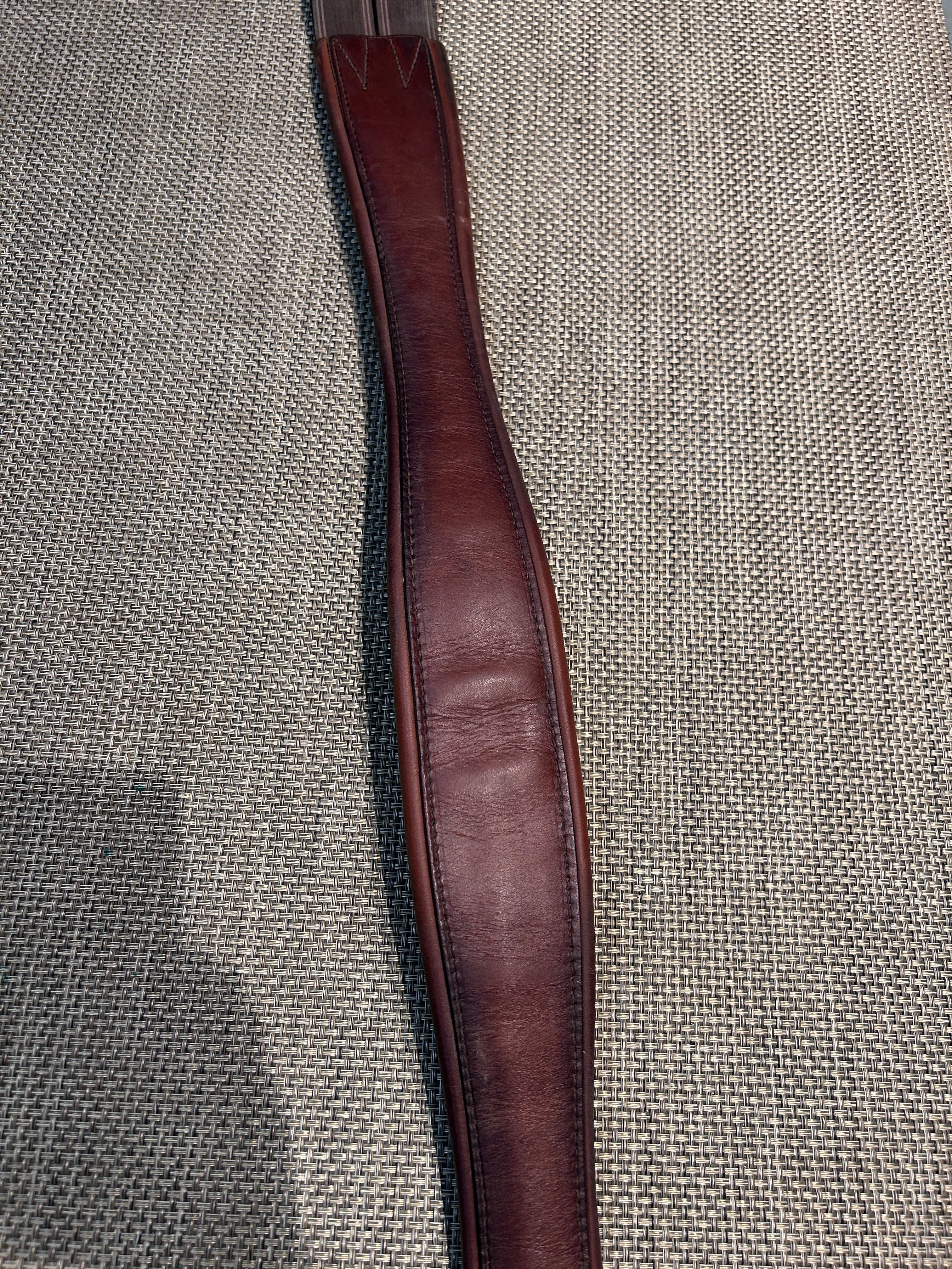 Padded Leather English Girth 52"-English Girth-Consignment-Evolution Equestrian Co.