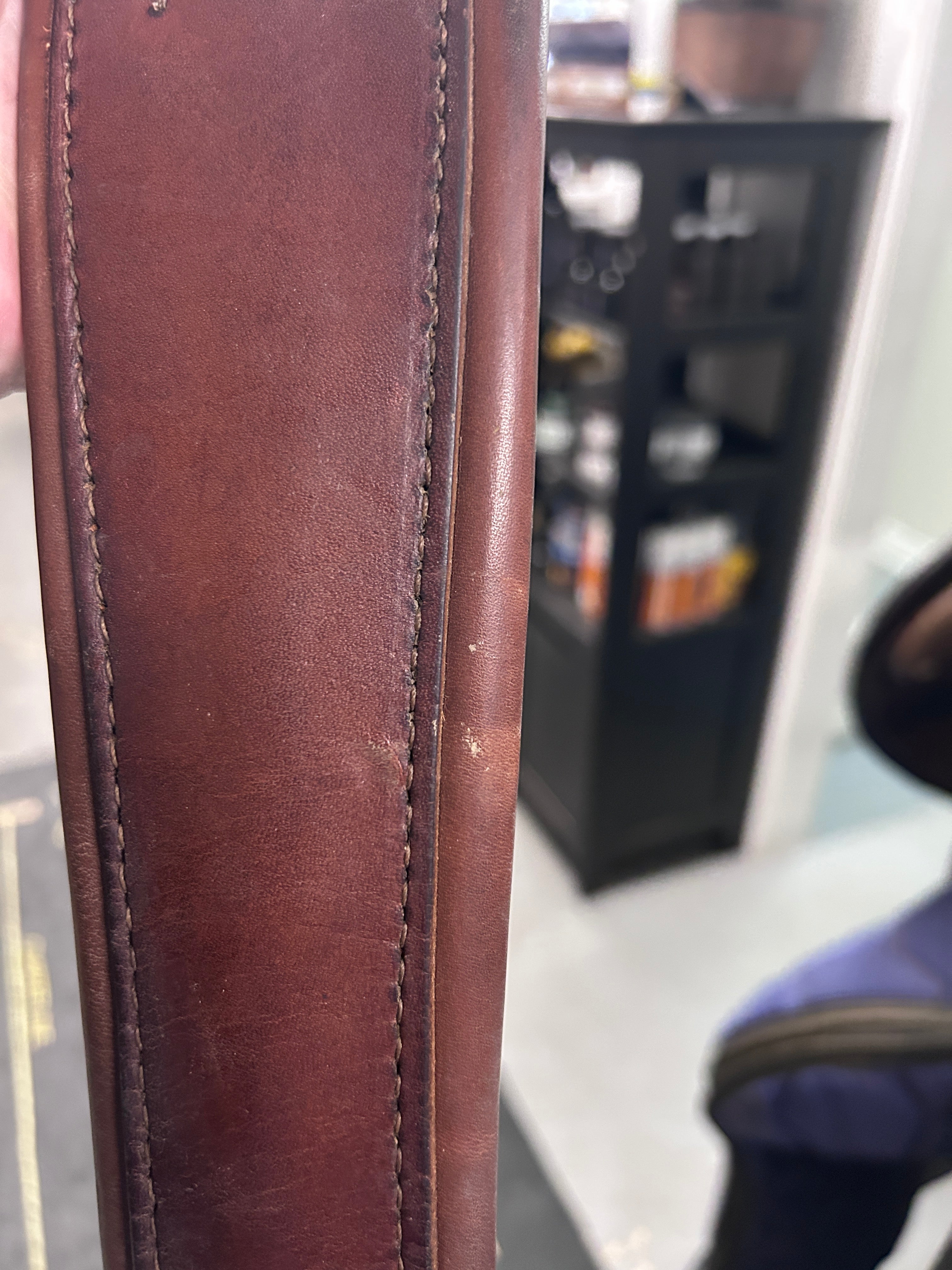 Padded Leather English Girth 52"-English Girth-Consignment-Evolution Equestrian Co.