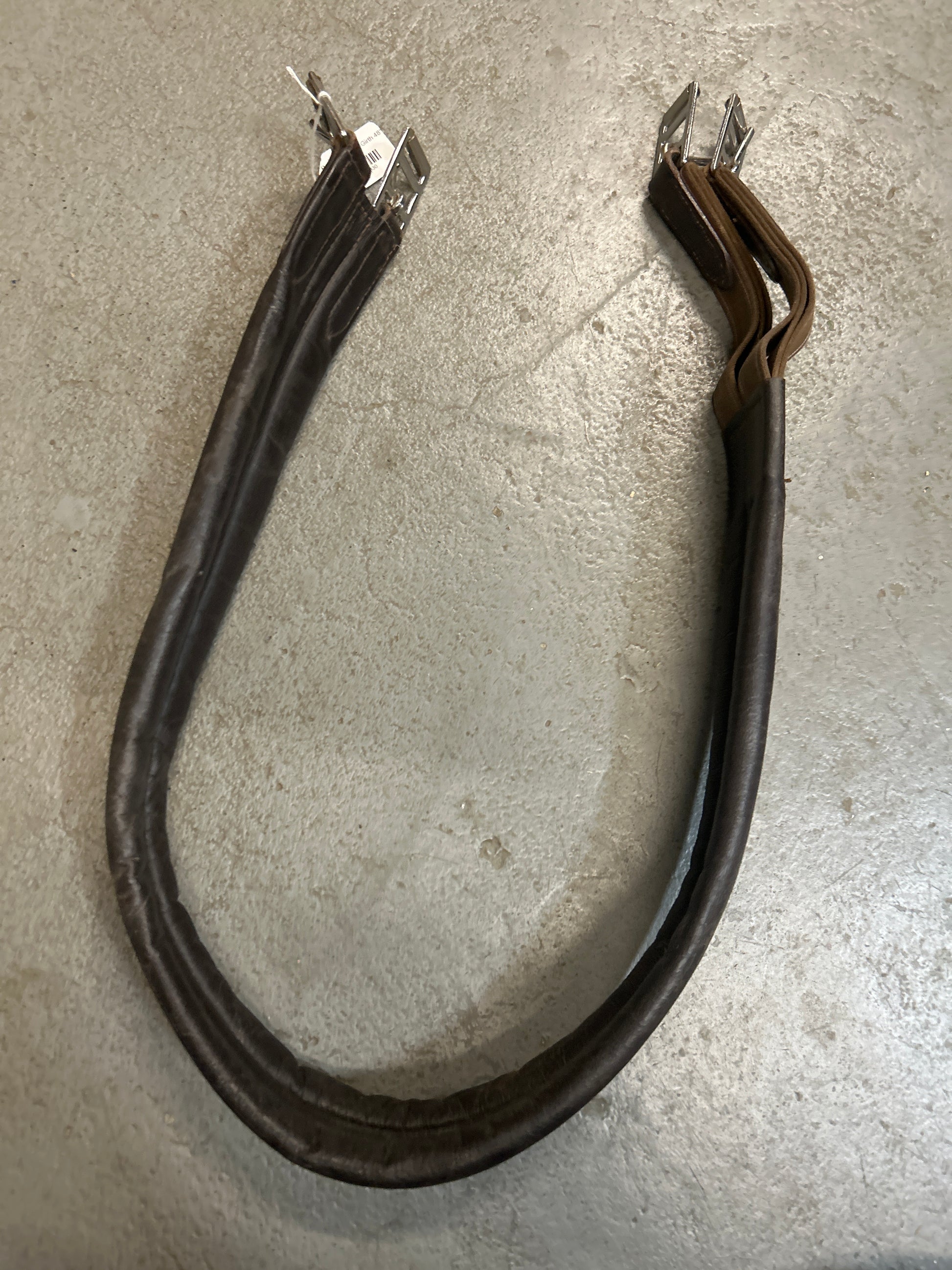 Padded Leather Girth 48"-English Girth-Consignment-Evolution Equestrian Co.