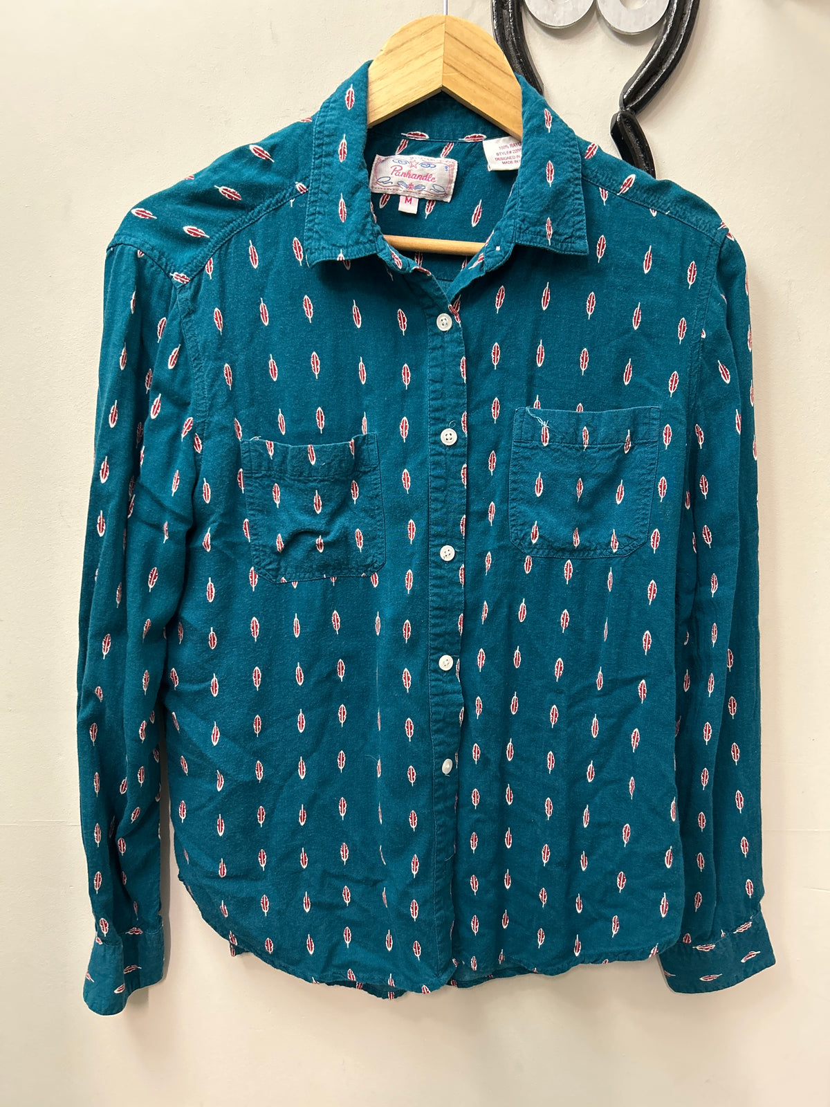 Panhandle Western Ladies Shirt Medium-Western Shirt-Consignment-Evolution Equestrian Co.