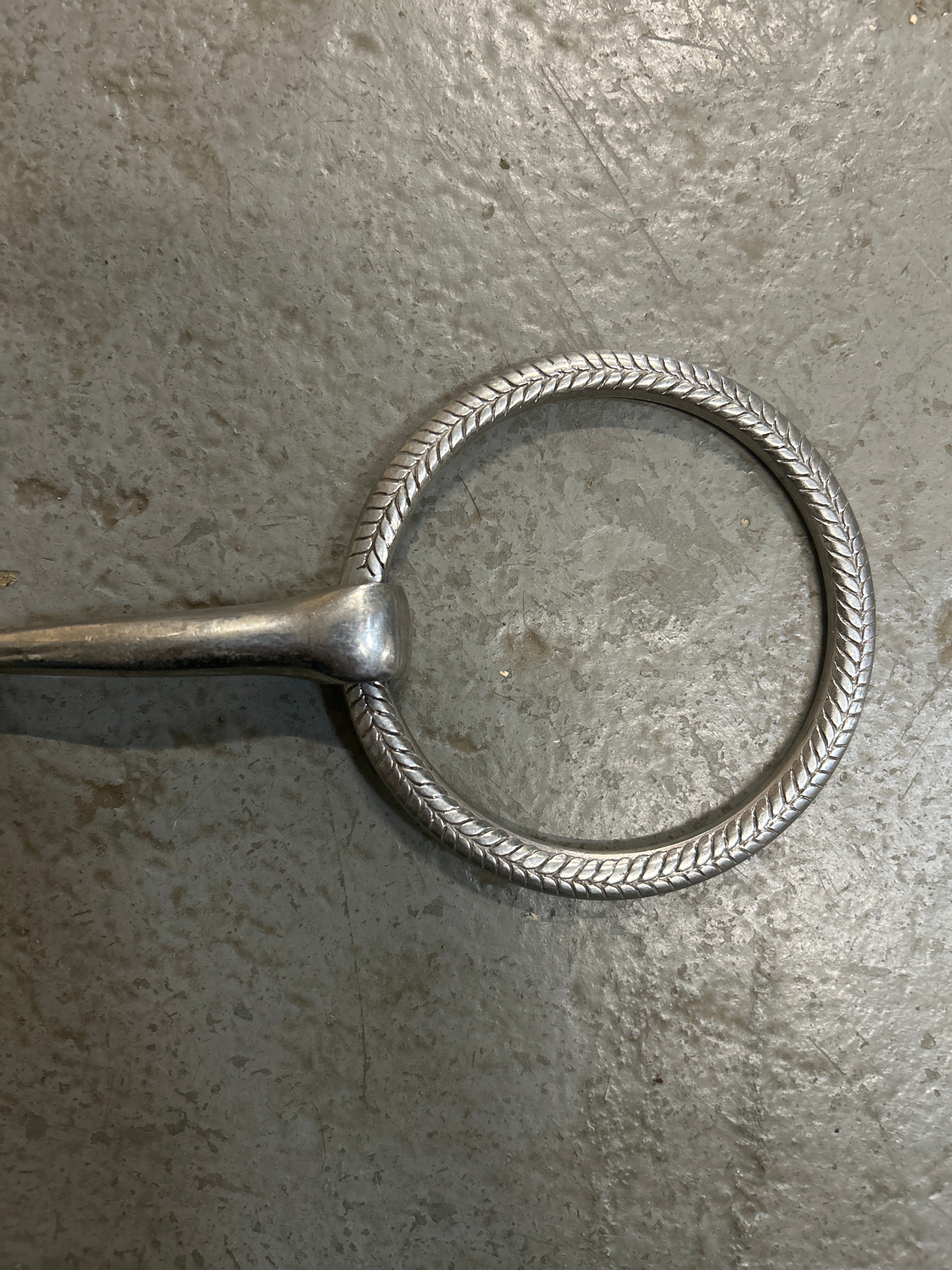 Paratrade Engraved Loose Ring Snaffle 5-1/4"-Bit-Consignment-Evolution Equestrian Co.