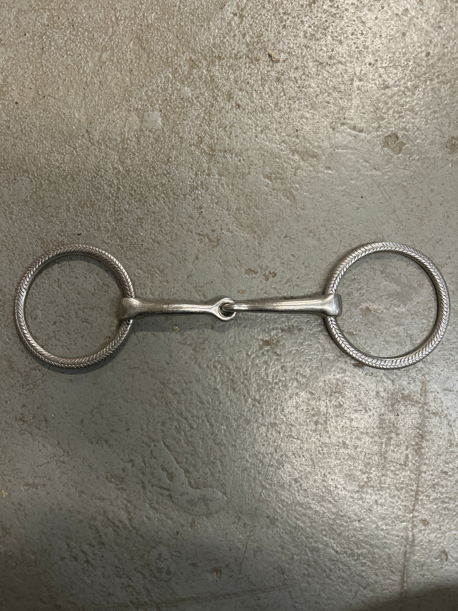 Paratrade Engraved Loose Ring Snaffle 5-1/4"-Bit-Consignment-Evolution Equestrian Co.