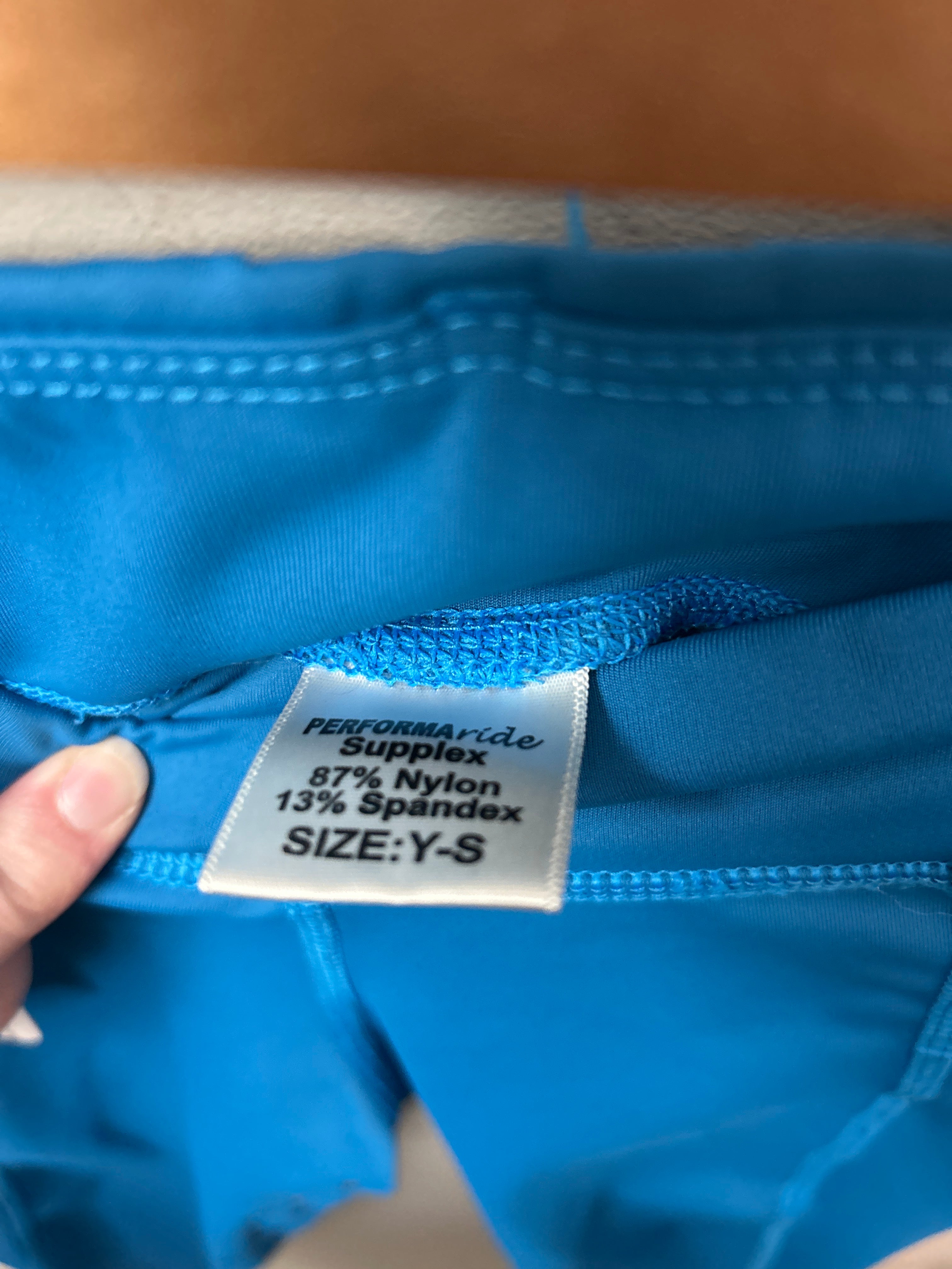 PerformaRide Blue Kids Riding Tights Small-Western Shirt-Consignment-Evolution Equestrian Co.