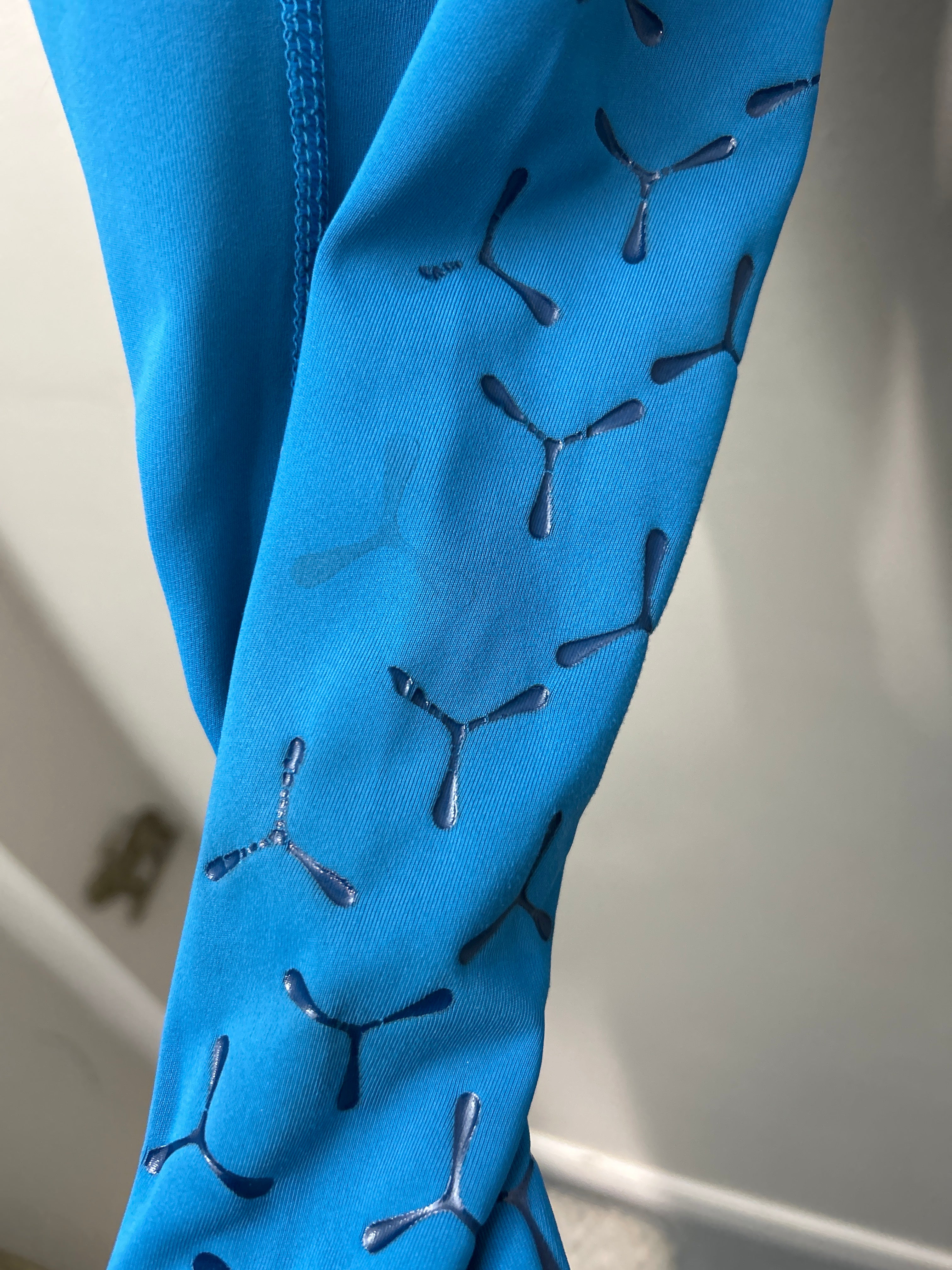 PerformaRide Blue Kids Riding Tights Small-Western Shirt-Consignment-Evolution Equestrian Co.