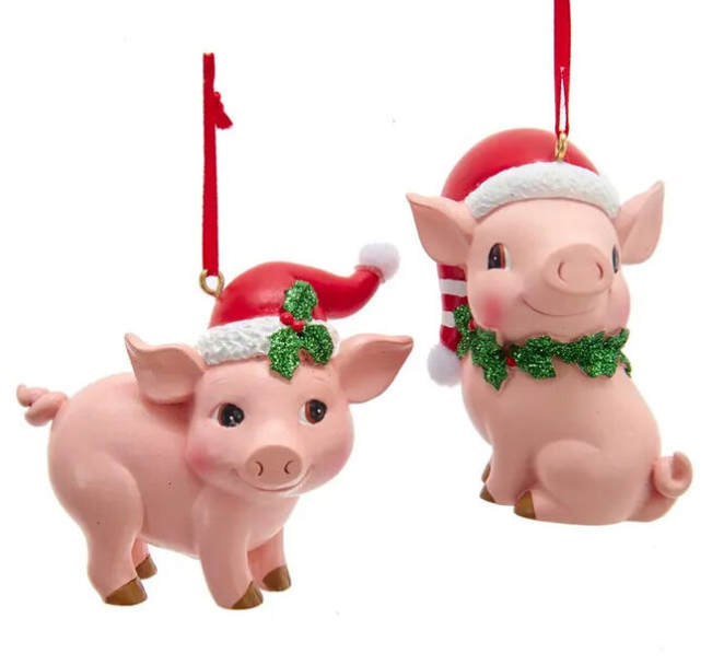 Resin Pig Ornament