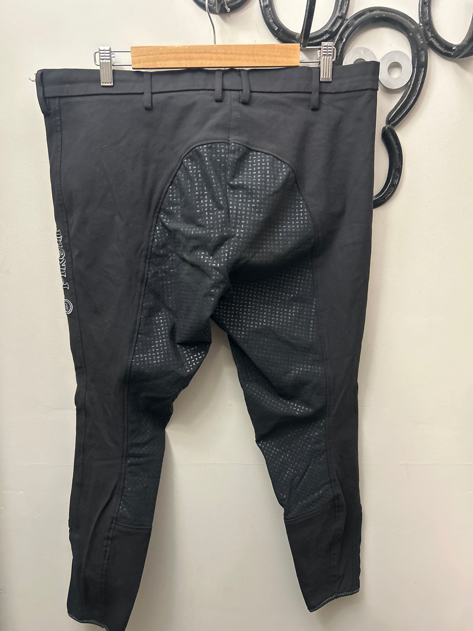 Pikeur Full Seat Breeches Black Large-Breeches-Consignment-Evolution Equestrian Co.