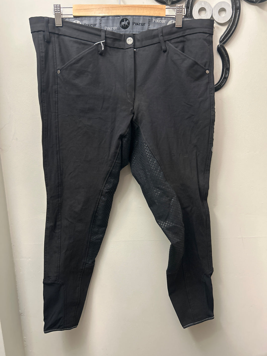 Pikeur Full Seat Breeches Black Large-Breeches-Consignment-Evolution Equestrian Co.