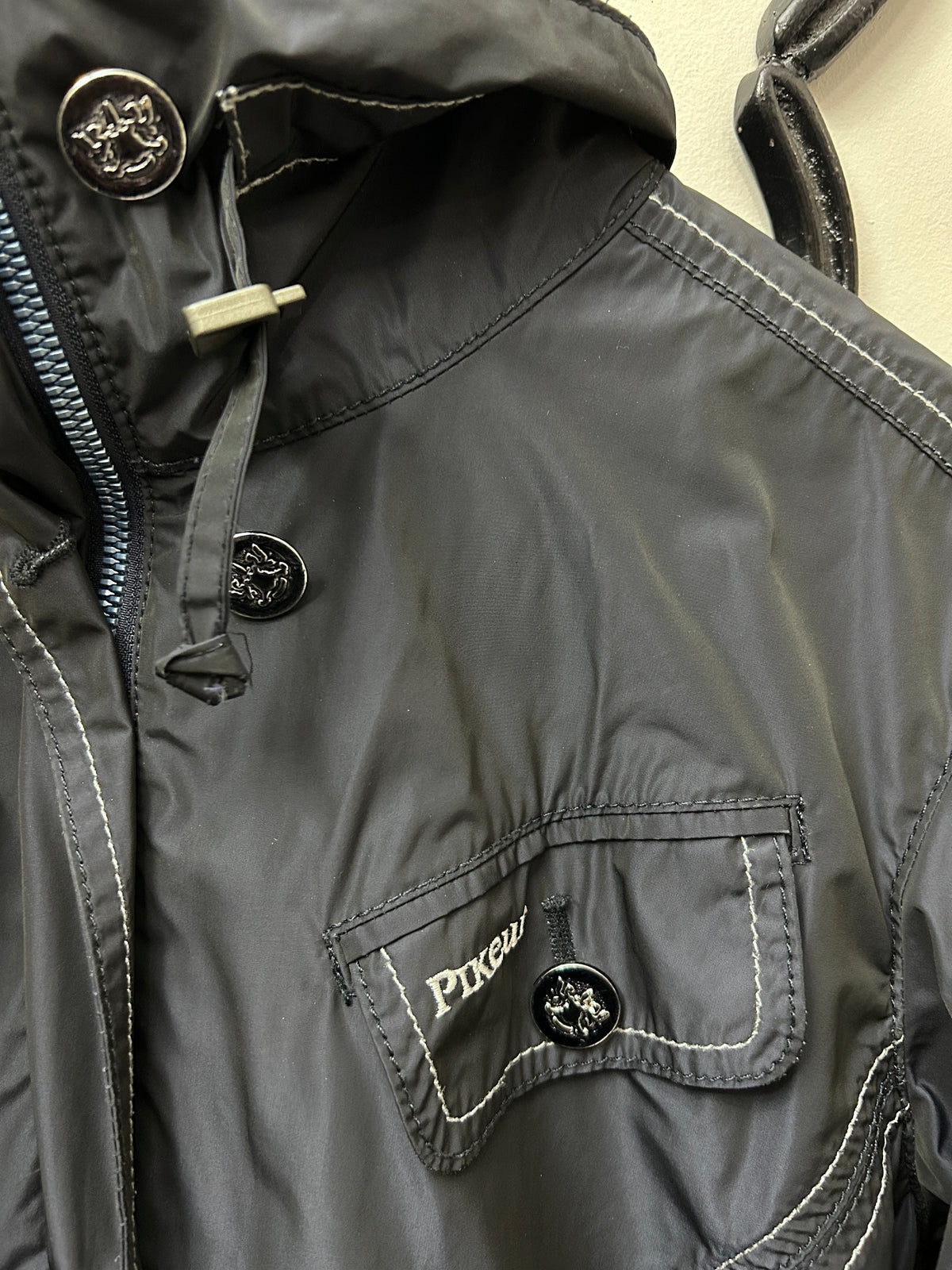 Pikeur Navy Windbreaker Jacket 10-Jacket-Consignment-Evolution Equestrian Co.
