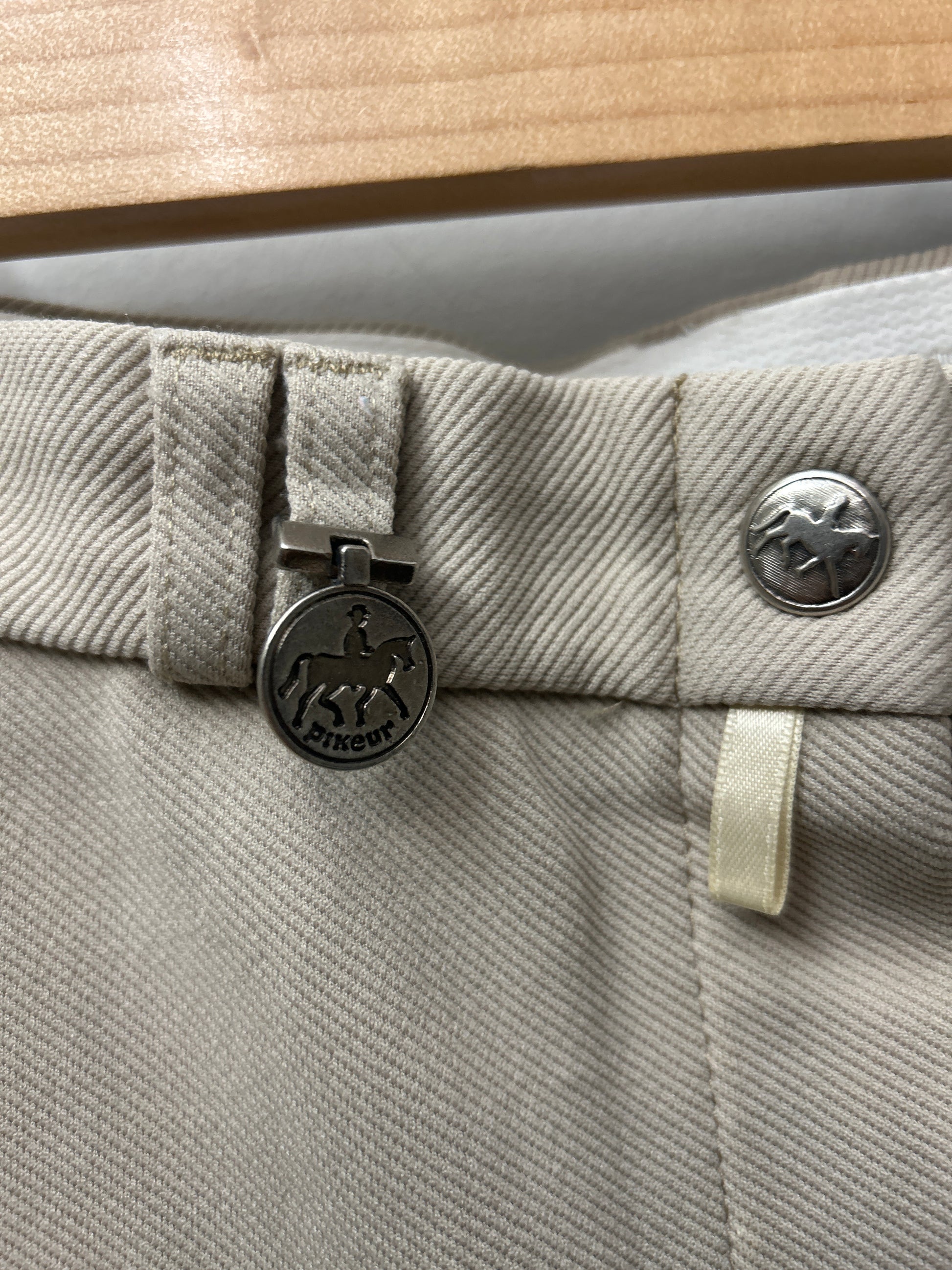 Pikeur Tan Knee Patch Breeches 28-Breeches-Consignment-Evolution Equestrian Co.