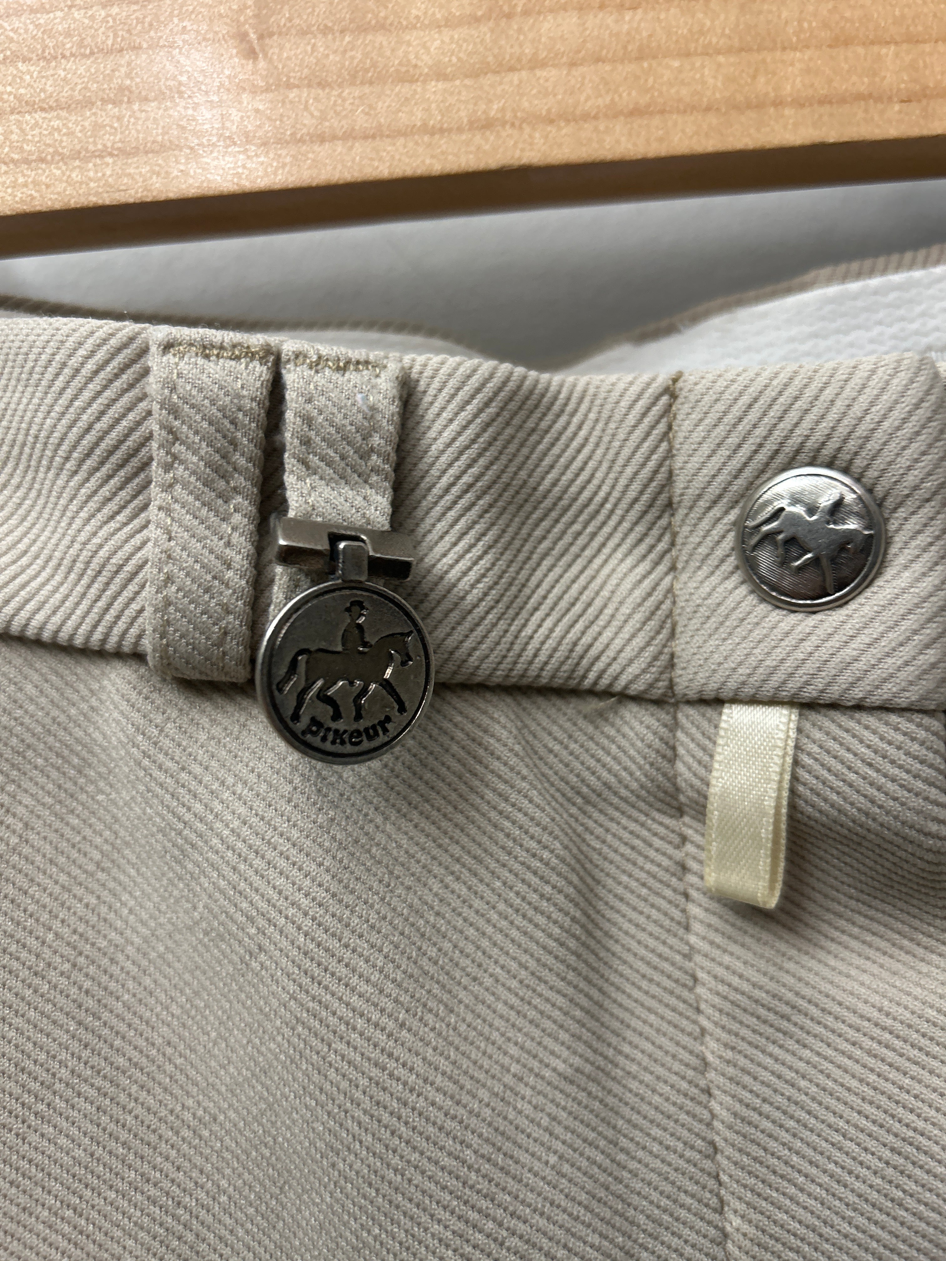 Pikeur Tan Knee Patch Breeches 28-Breeches-Consignment-Evolution Equestrian Co.