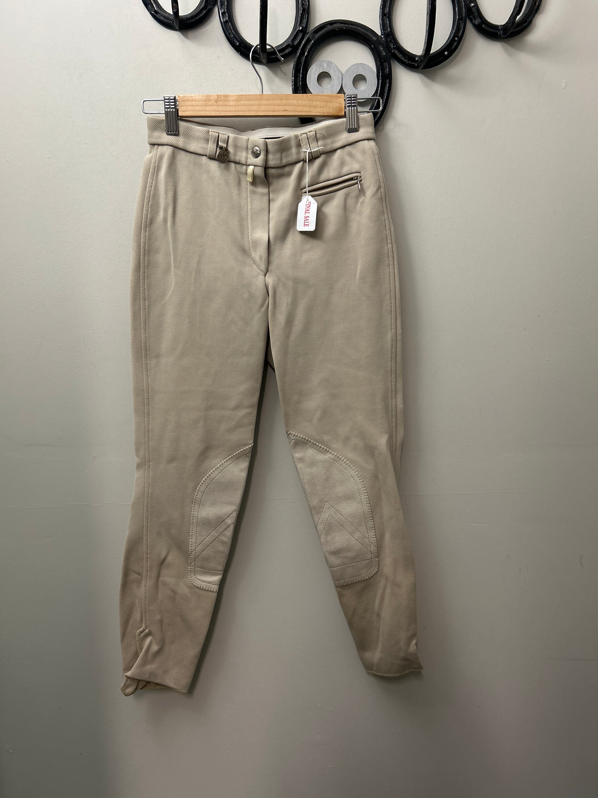 Pikeur Tan Knee Patch Breeches 28-Breeches-Consignment-Evolution Equestrian Co.