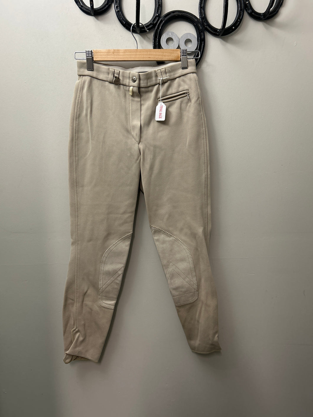 Pikeur Tan Knee Patch Breeches 28-Breeches-Consignment-Evolution Equestrian Co.