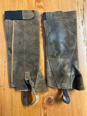 Practical Choice Brown Suede Half Chaps Small-Riding Boots-Consignment-Evolution Equestrian Co.