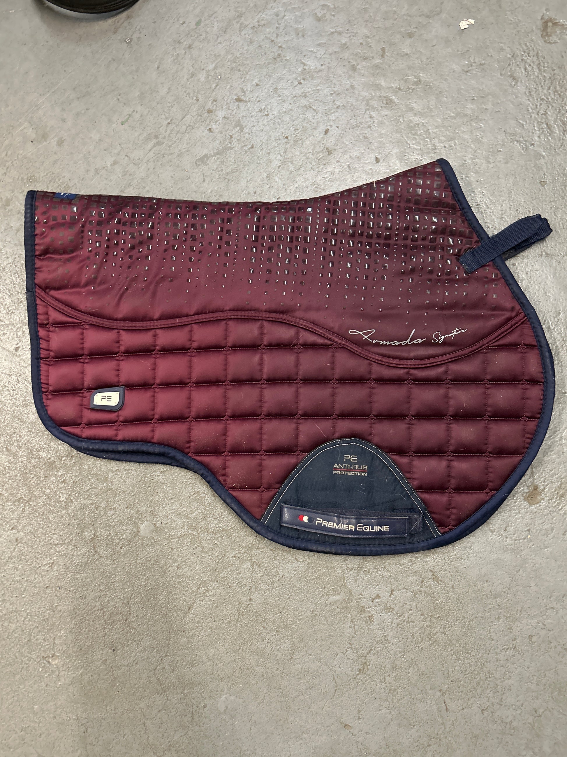 Premier Equine Wine Saddle Pad-English Saddle Pad-Consignment-Evolution Equestrian Co.