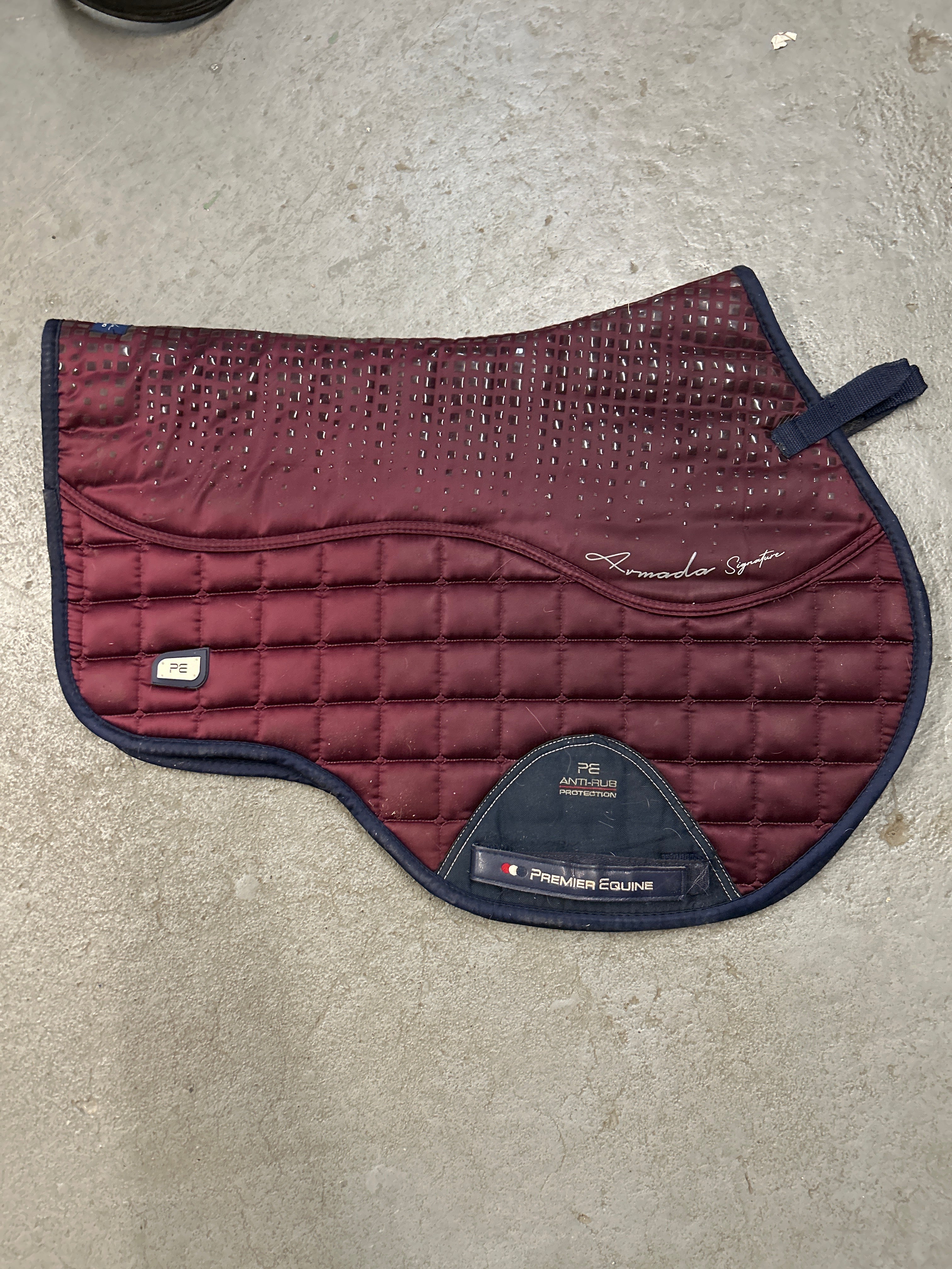 Premier Equine Wine Saddle Pad-English Saddle Pad-Consignment-Evolution Equestrian Co.