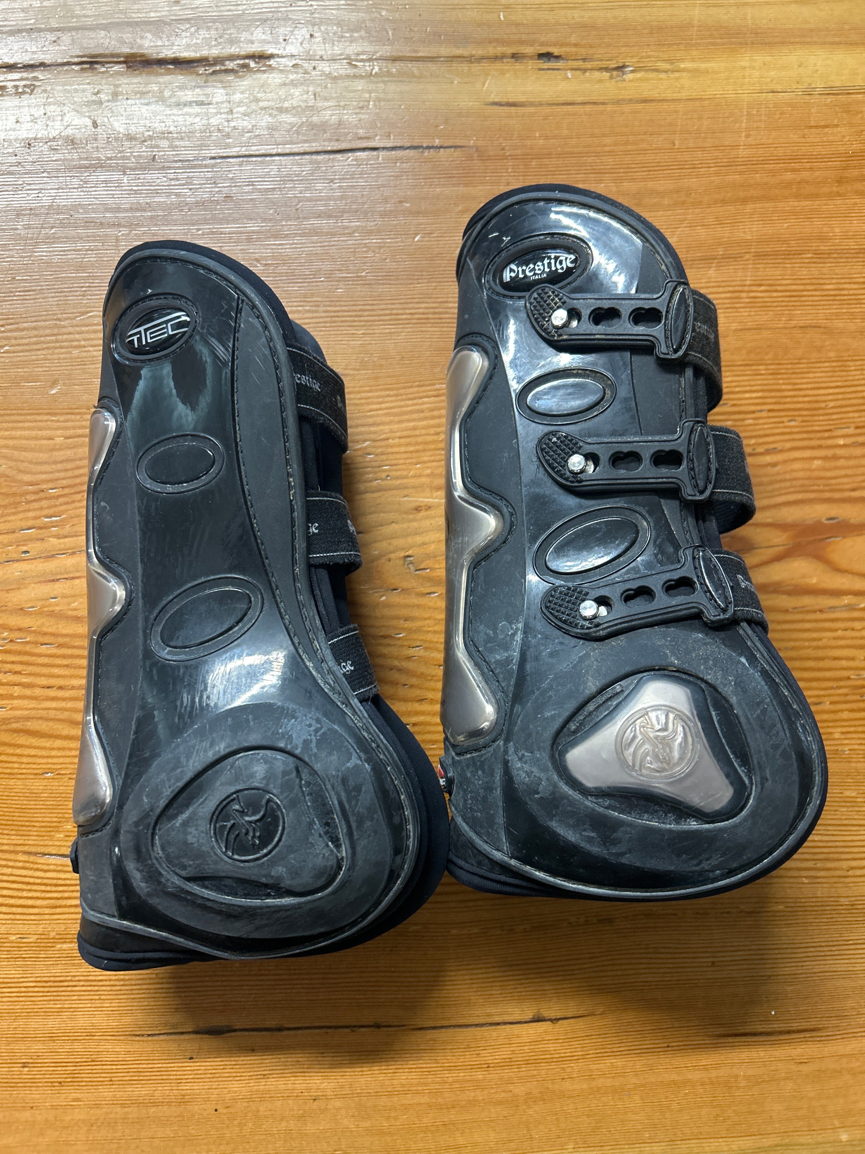 Prestige Titanium Open Front Boots-Horse Boots-Consignment-Evolution Equestrian Co.