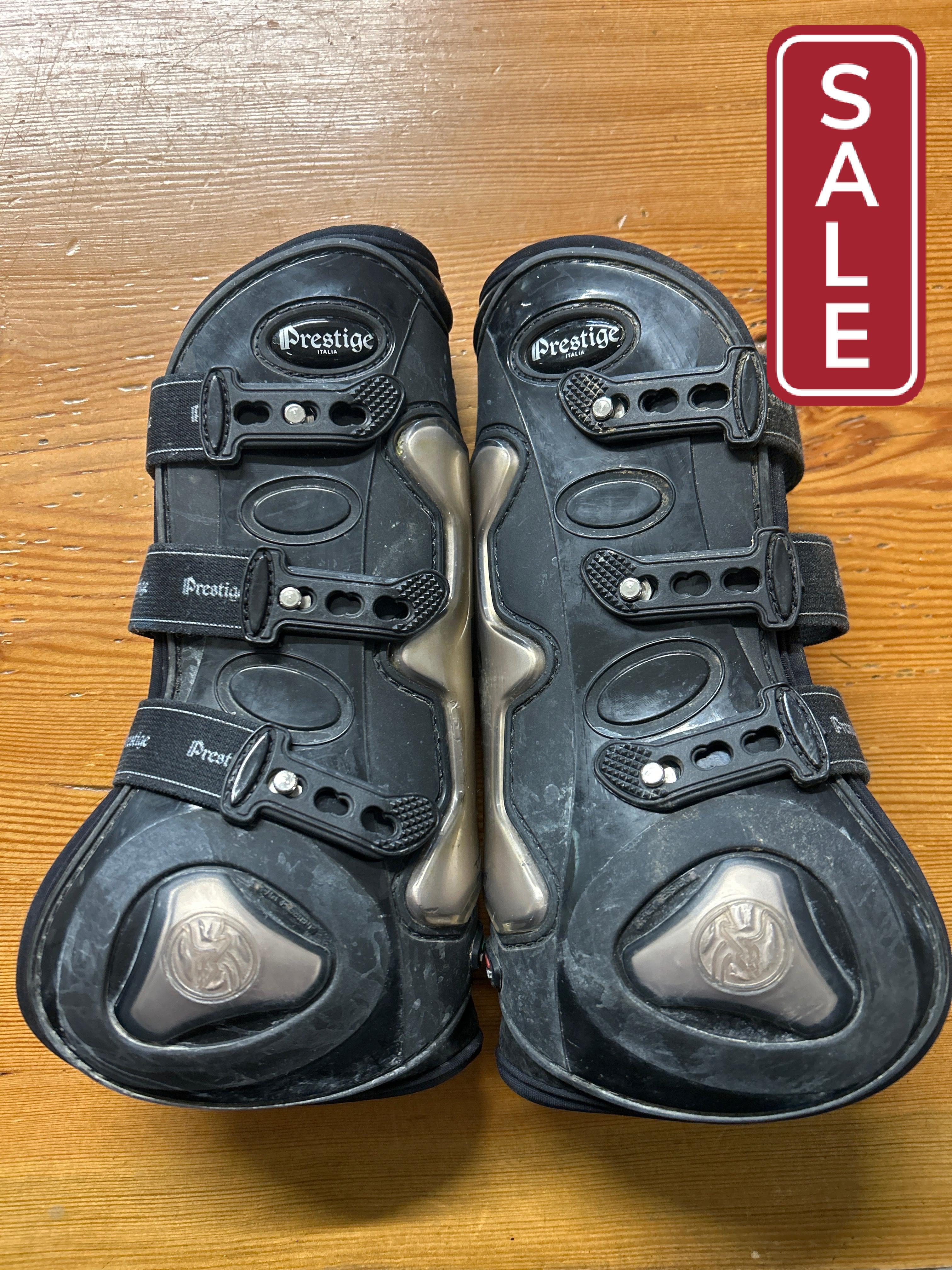 Prestige Titanium Open Front Boots-Horse Boots-Consignment-Evolution Equestrian Co.