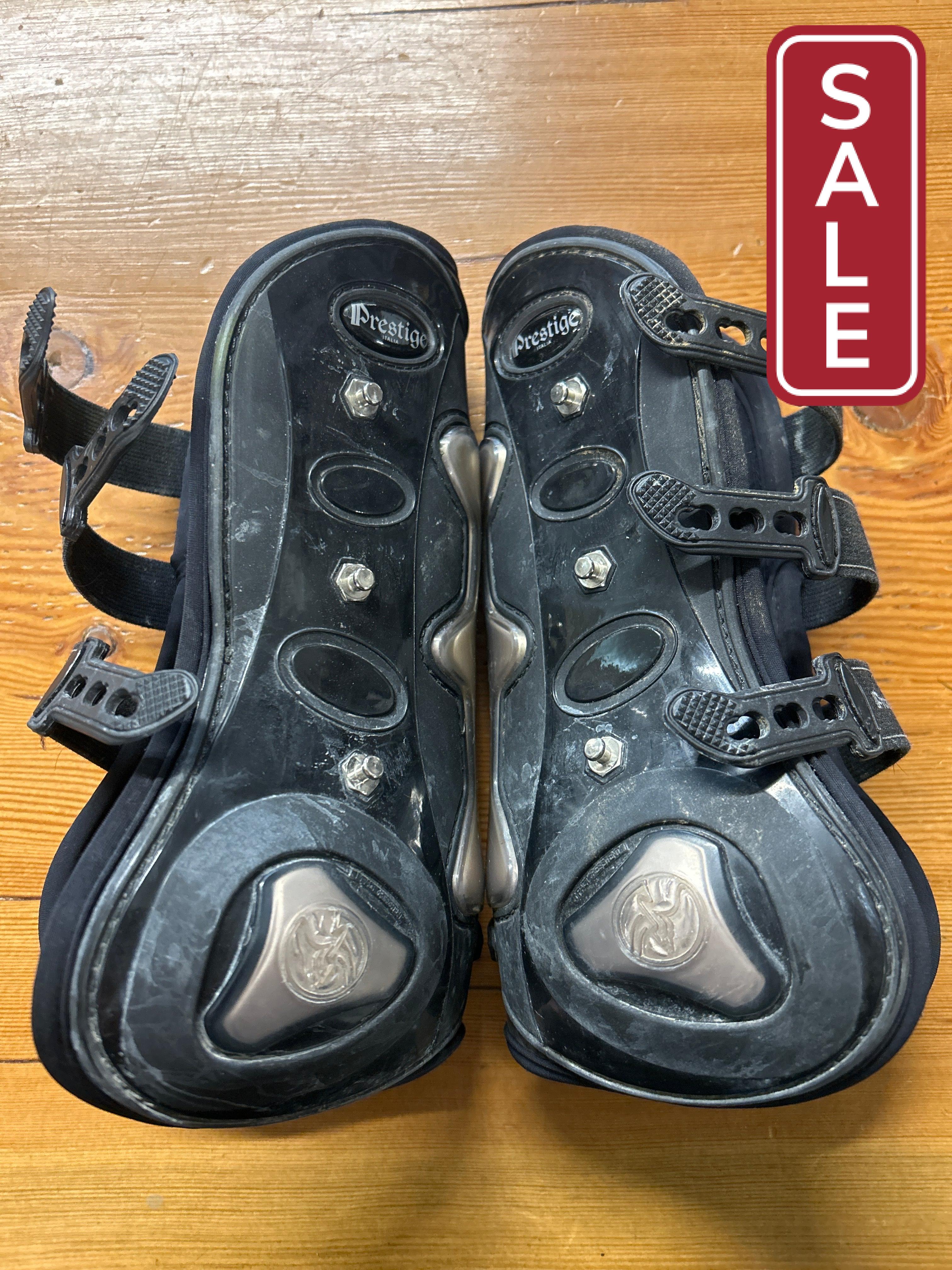Prestige Titanium Open Front Boots-Horse Boots-Consignment-Evolution Equestrian Co.
