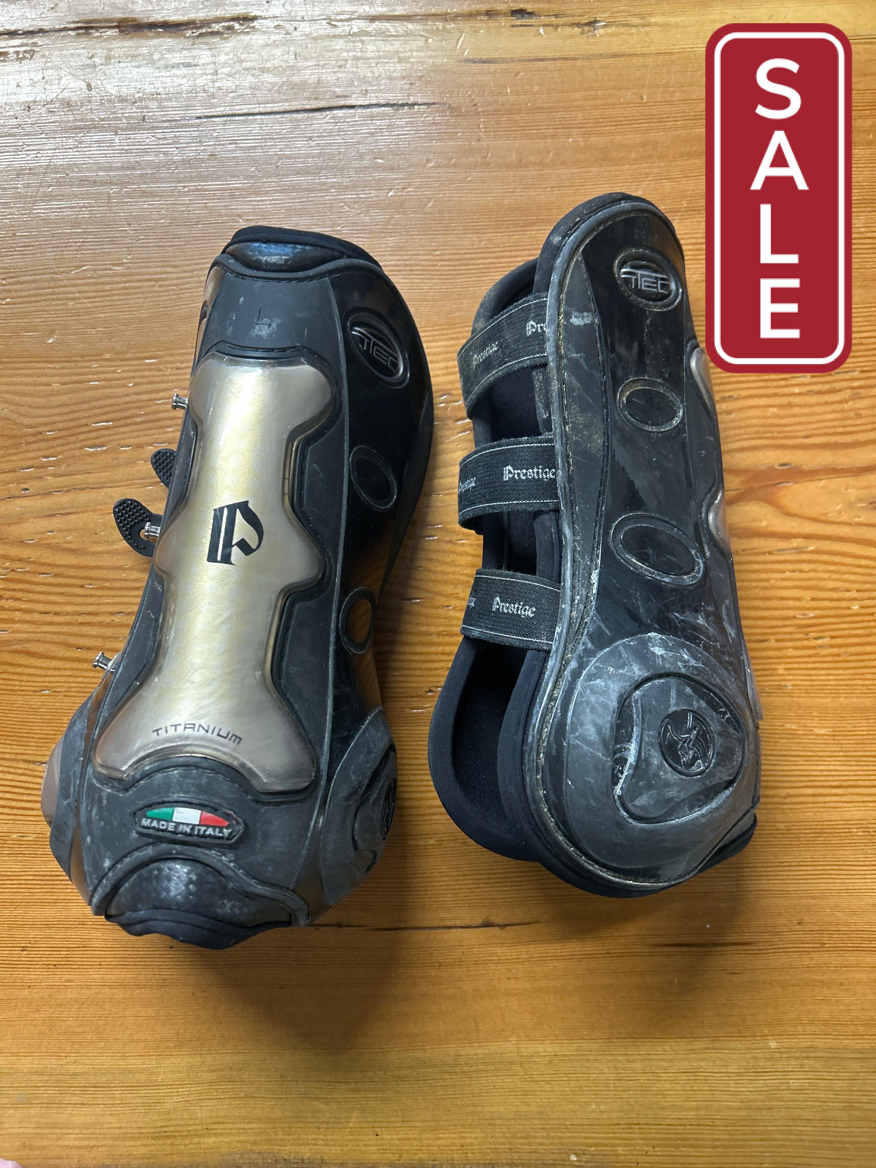 Prestige Titanium Open Front Boots-Horse Boots-Consignment-Evolution Equestrian Co.
