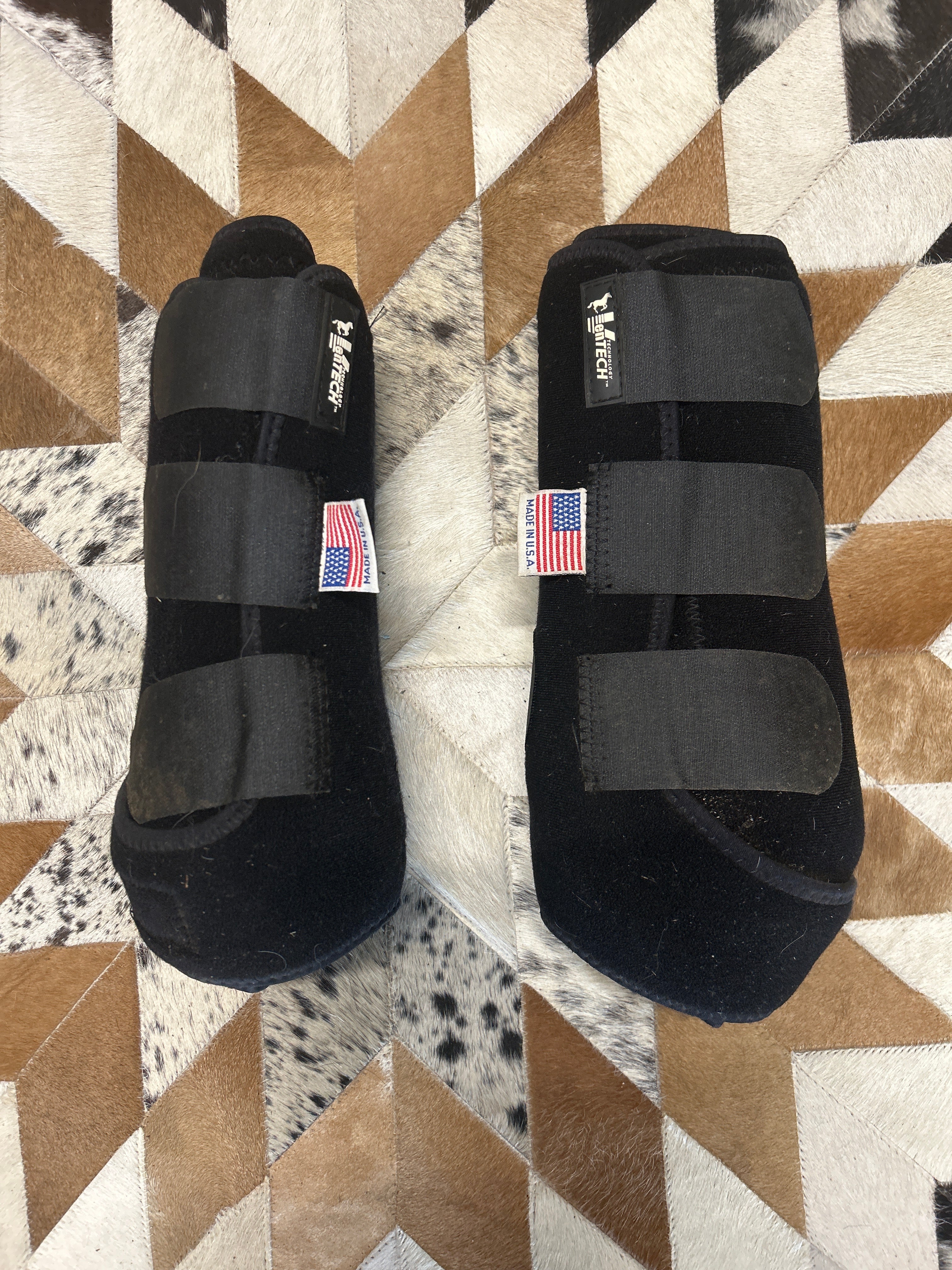 Professional Choice SMB Elite Boots x4 Black Large-Horse Boots-Consignment-Evolution Equestrian Co.