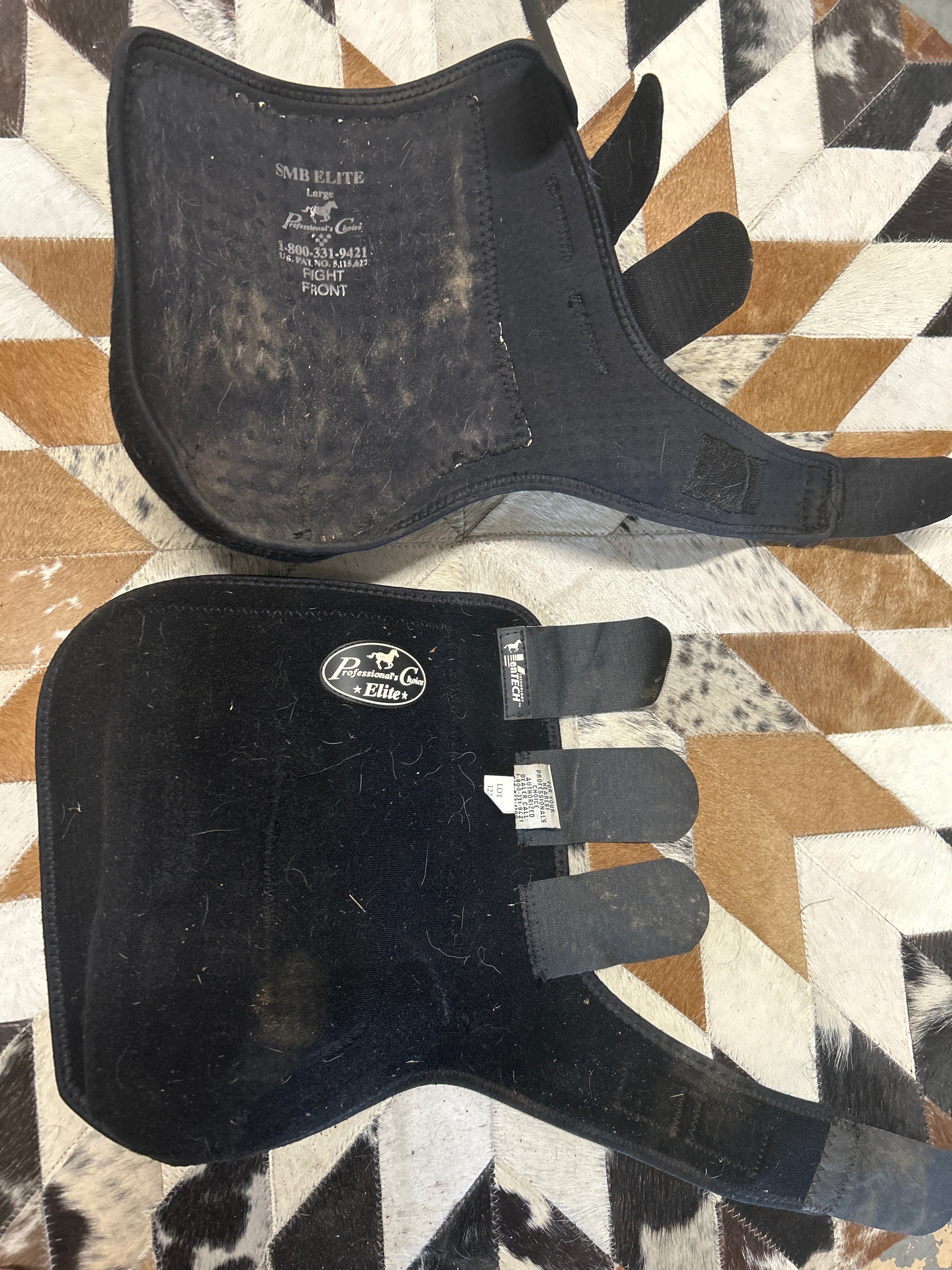 Professional Choice SMB Elite Boots x4 Black Large-Horse Boots-Consignment-Evolution Equestrian Co.