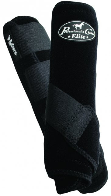 Professional Choice SMB Elite Boots x4 Black Large-Horse Boots-Consignment-Evolution Equestrian Co.