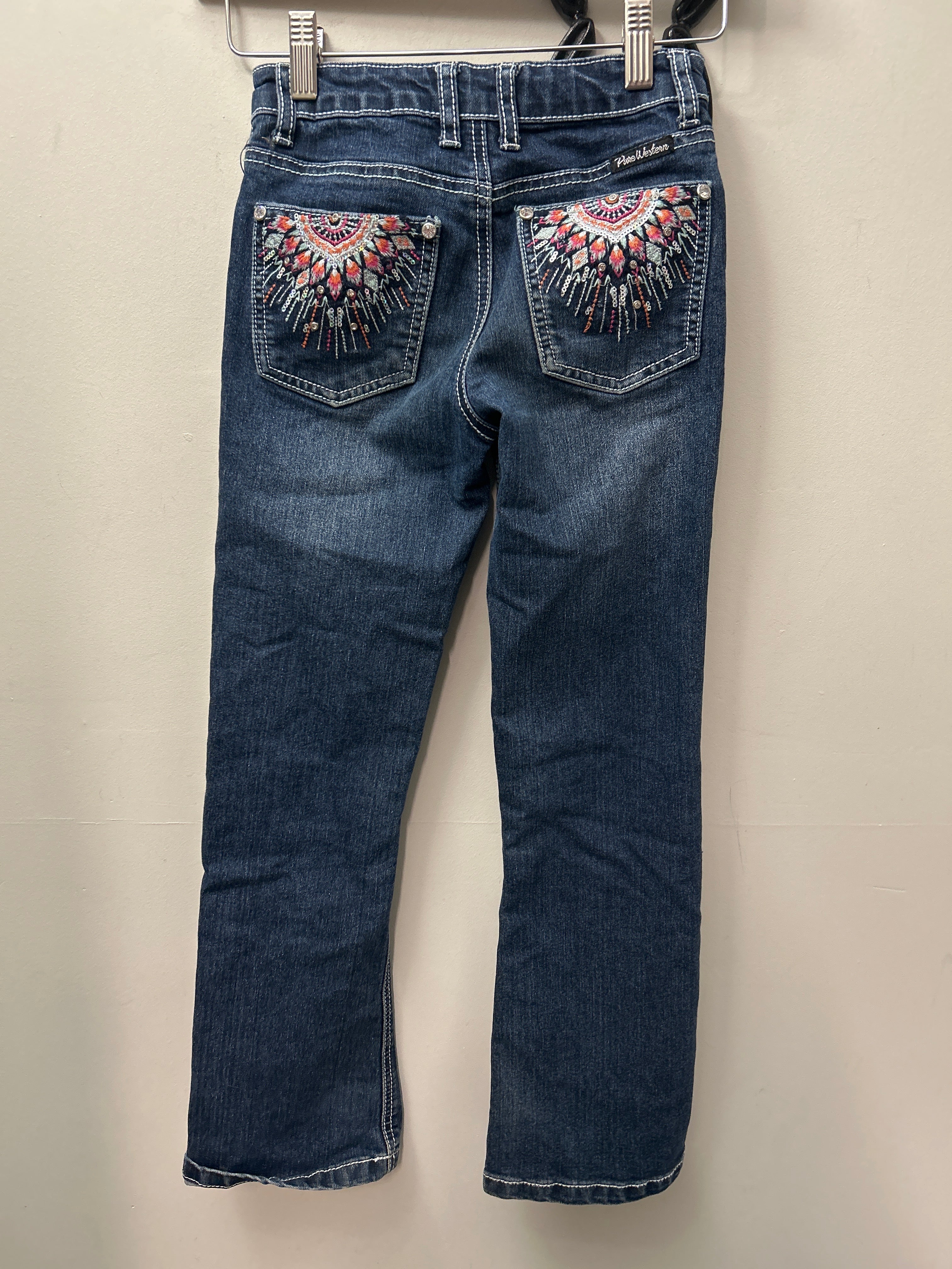 Pure Western Girl's Jeans 8-Jeans-Consignment-Evolution Equestrian Co.