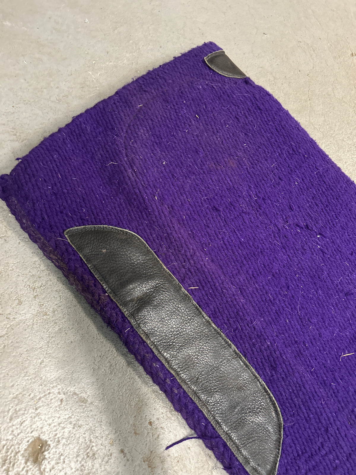 Purple Western Saddle Pad with Non-Slip Panels-Western Saddle Pad-Consignment-Evolution Equestrian Co.
