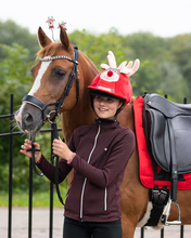 Load image into Gallery viewer, QHP Christmas Crown Piece Accessory-Christmas-Can Pro Equestrian Supply-Elf-Evolution Equestrian Co.
