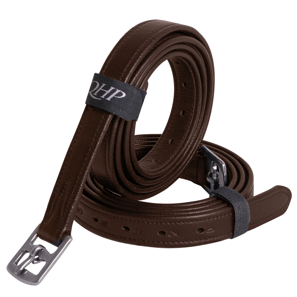 QHP Nylon Lined Stirrup Leathers-English Accessories-Can Pro Equestrian Supply-120 cm / 47"-Evolution Equestrian Co.
