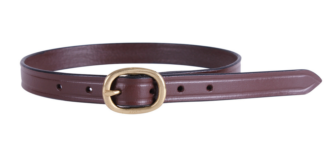 QHP Donar Dark Brown Spur Straps