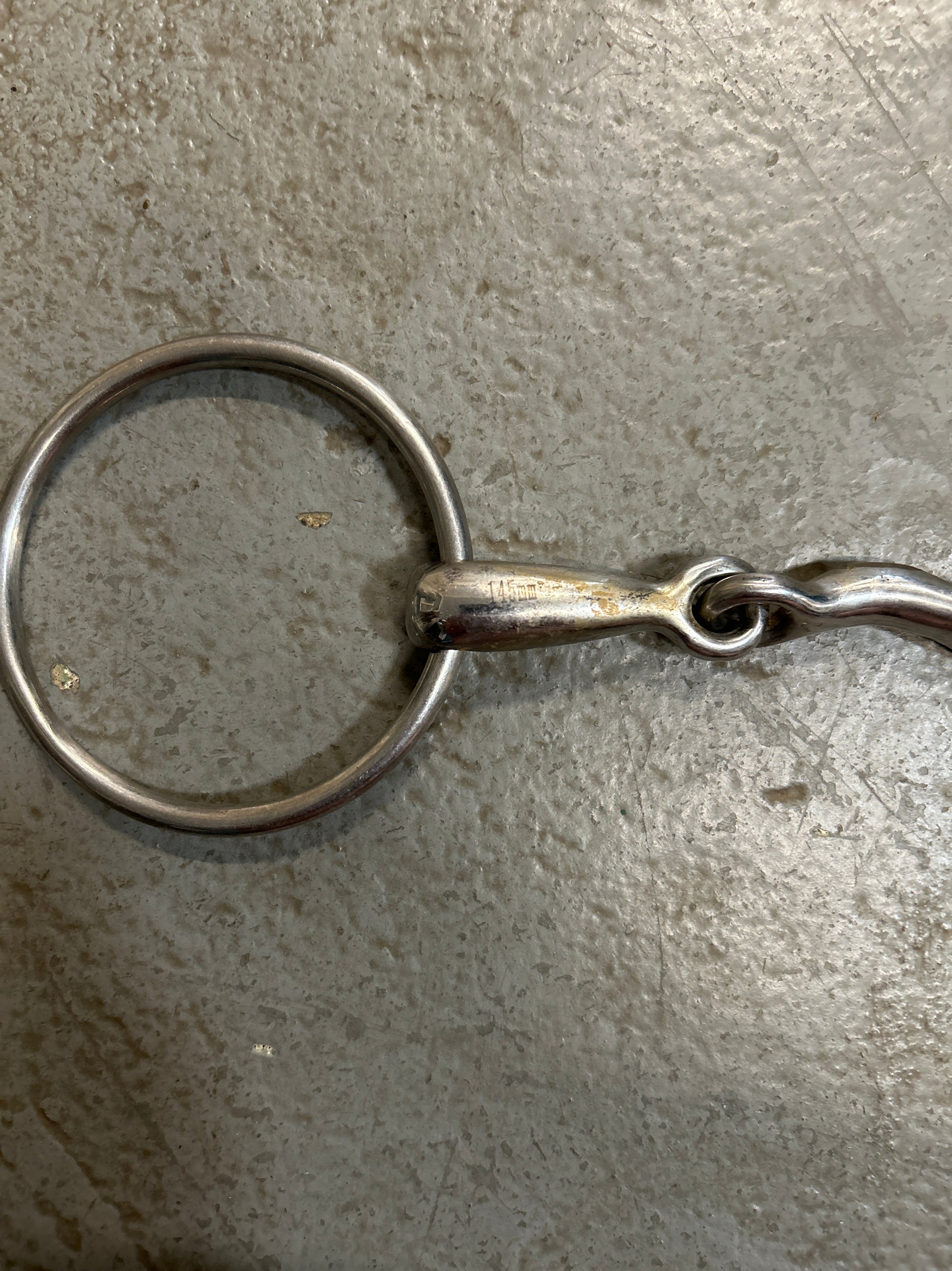 Quarter Moon Loose Ring Snaffle 5-3/4"-Bit-Consignment-Evolution Equestrian Co.