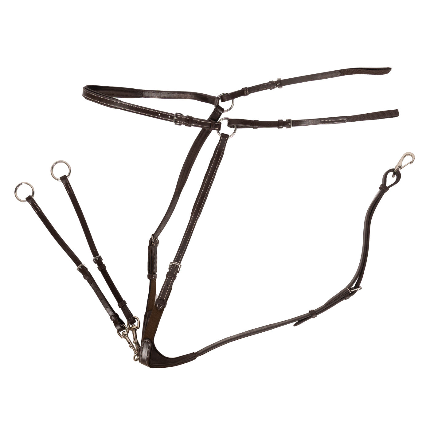 Mondega 3 Point Breastplate Full-English Tack-Consignment-Evolution Equestrian Co.