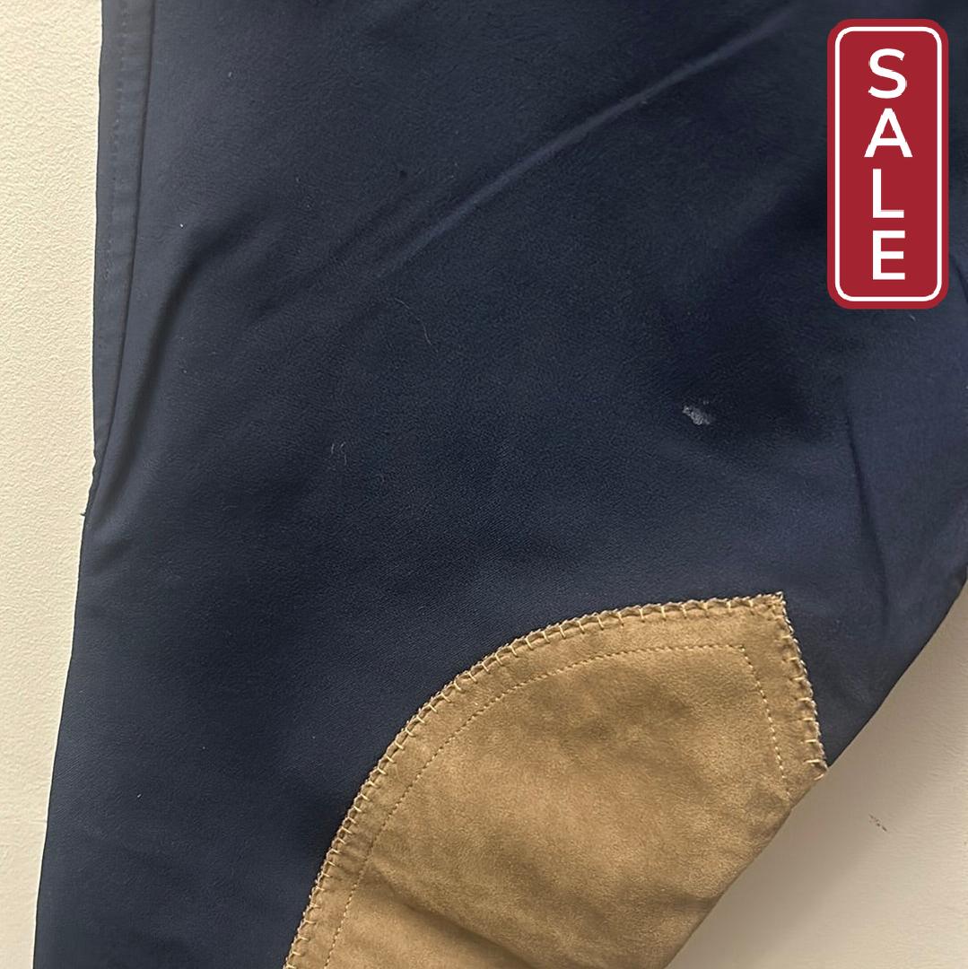 RJ Classic Gulf Breeches Navy 28-Riding Pants-Consignment-Evolution Equestrian Co.