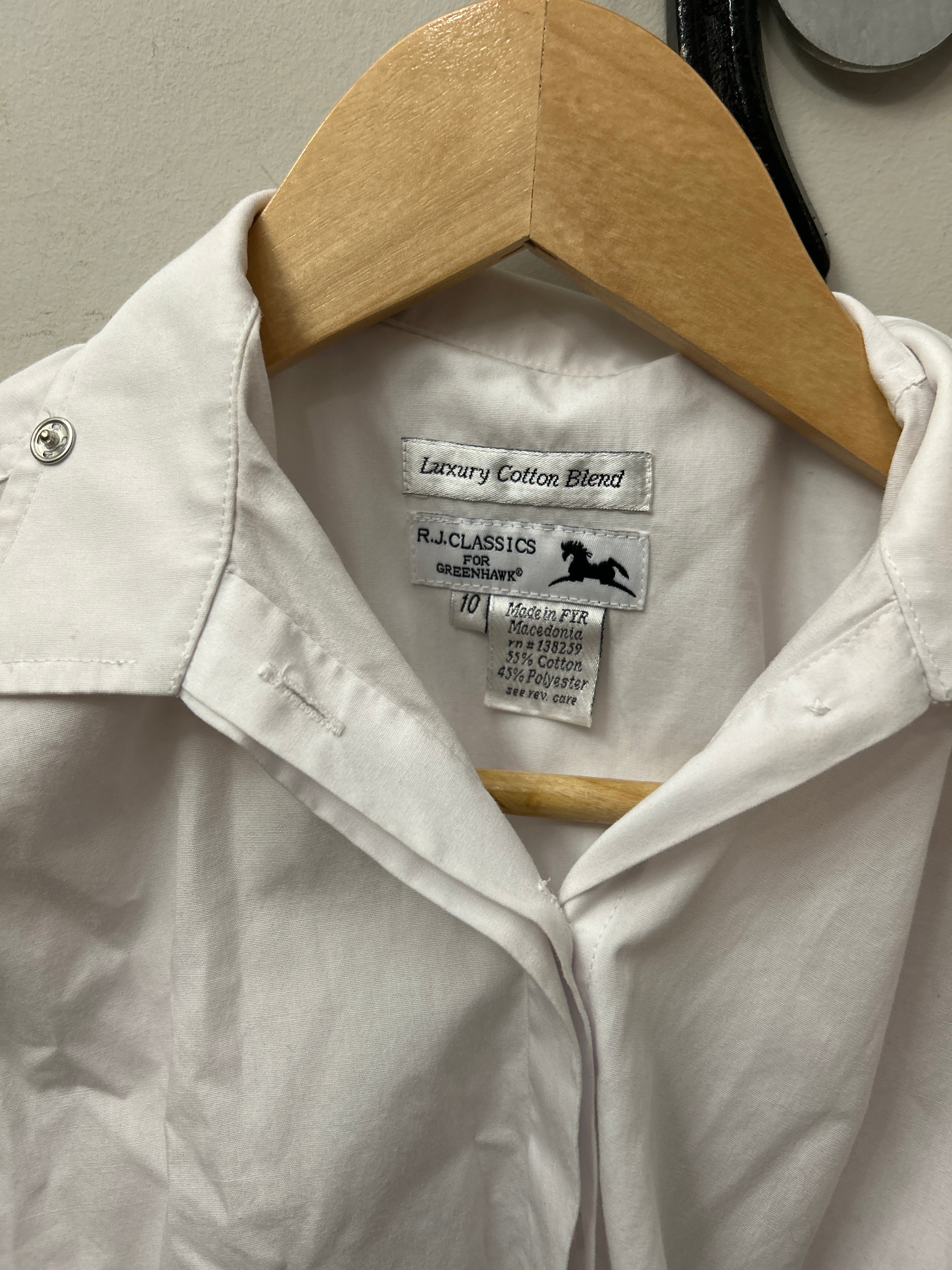 RJ Classic Kid's Short Sleeve Show Shirt 10-Riding Shirts-Consignment-Evolution Equestrian Co.