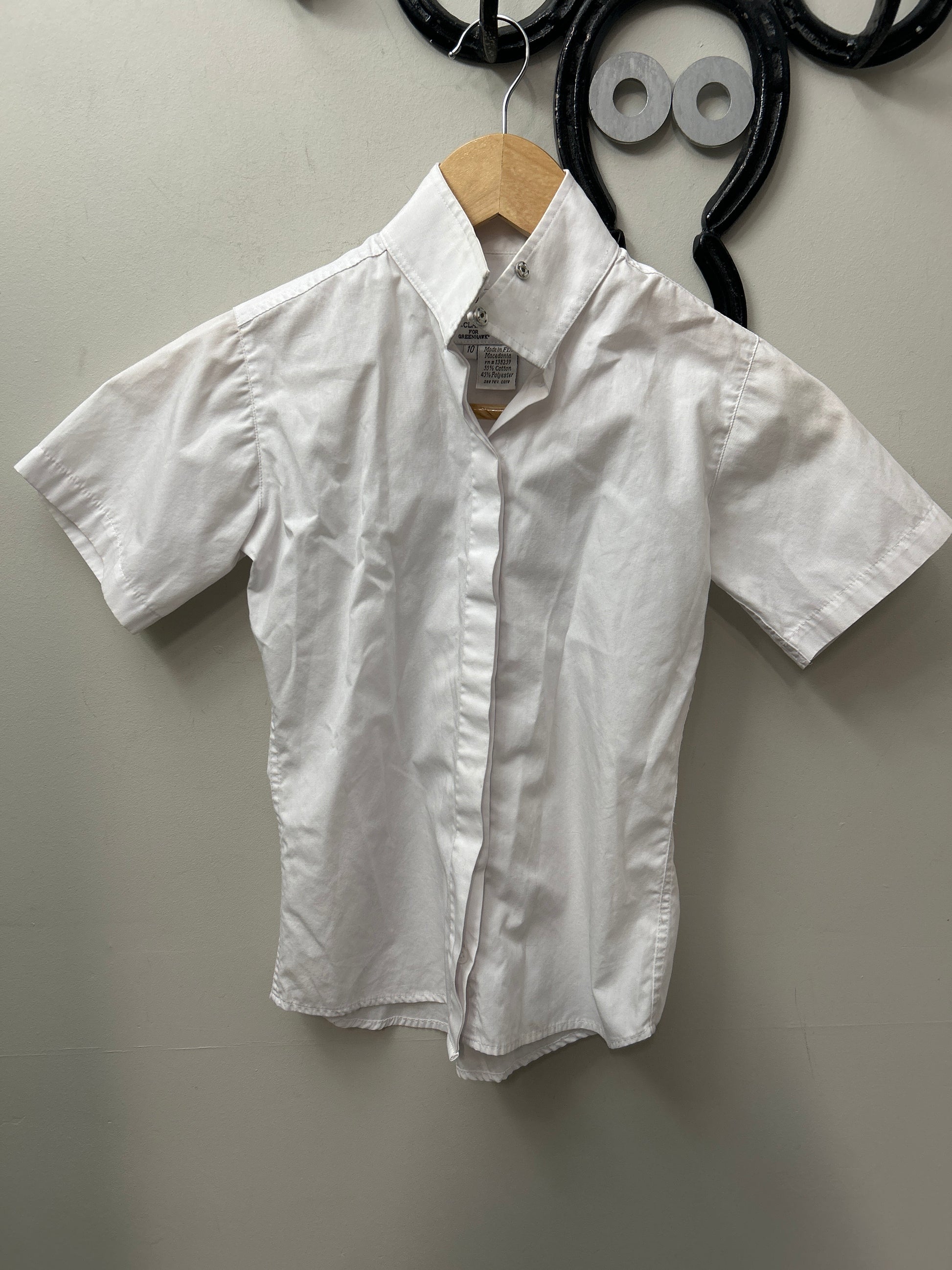RJ Classic Kid's Short Sleeve Show Shirt 10-Riding Shirts-Consignment-Evolution Equestrian Co.