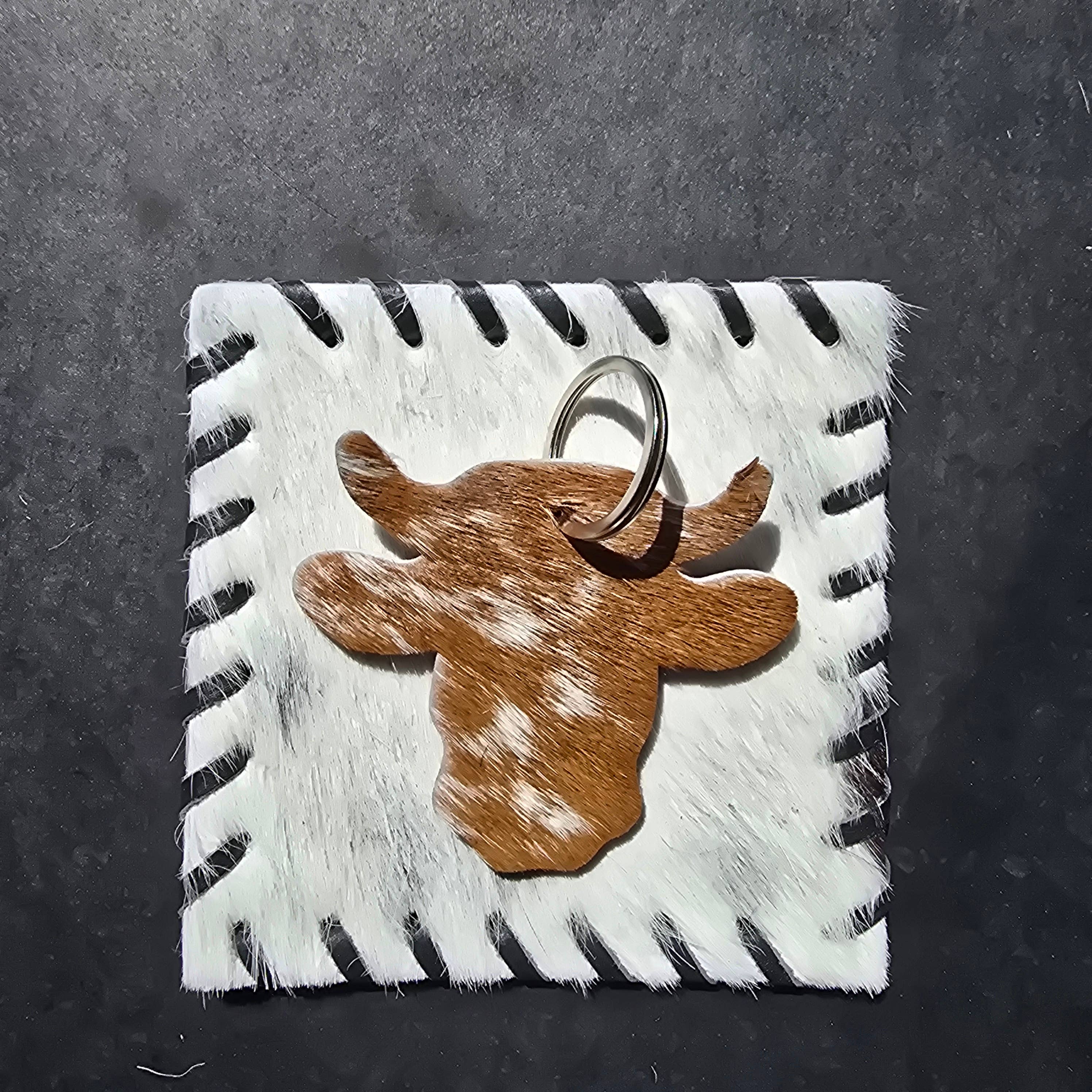 Ranchers Closet Cow Head Keychain-Key Chains-Ranchers Closet-Evolution Equestrian Co.