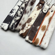 Ranchers Closet Cowhide Western Long Keychain-Gift-Ranchers Closet-Brown-Evolution Equestrian Co.