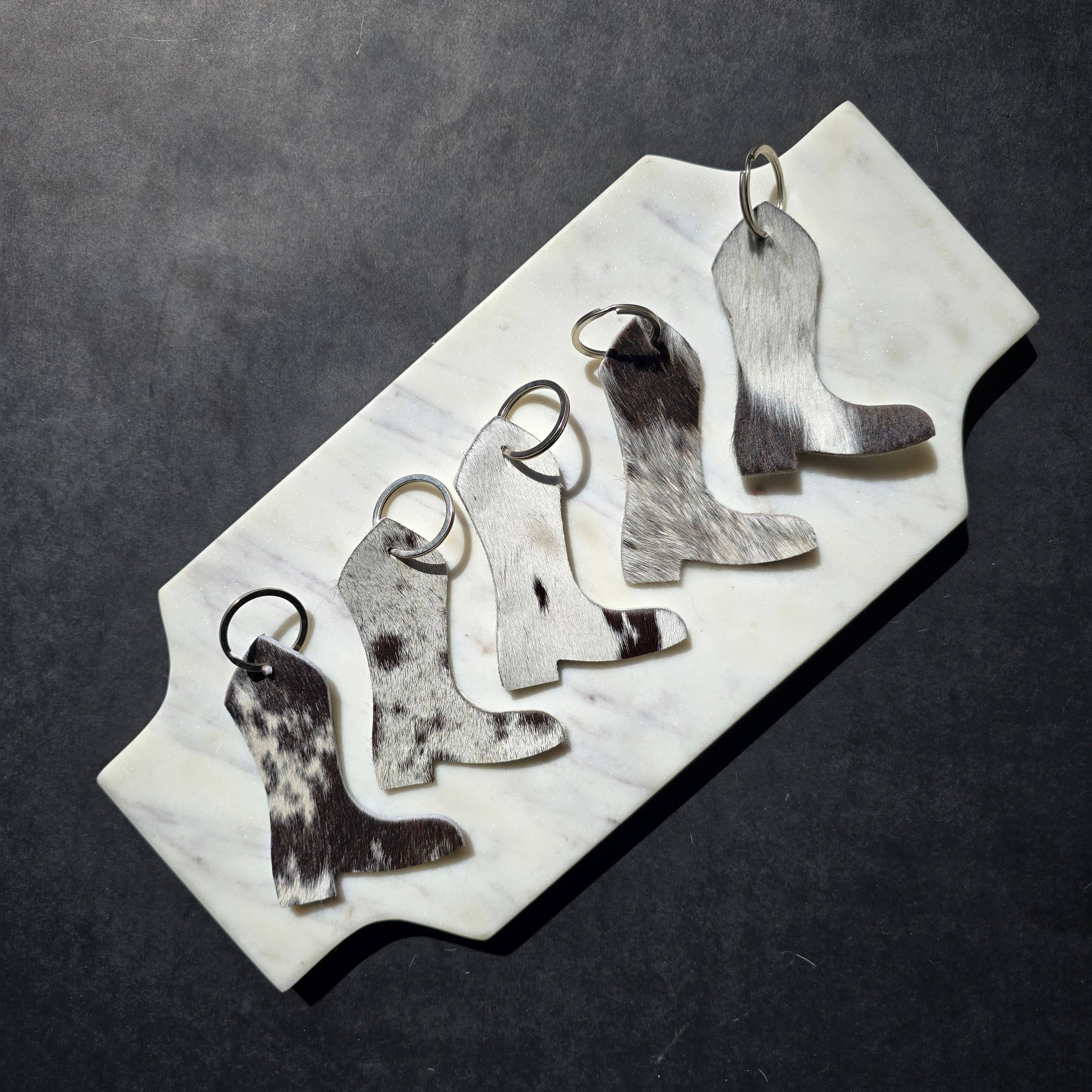 Ranchers Closet Genuine Cowhide Boot Keychain-Key Chains-Ranchers Closet-Evolution Equestrian Co.