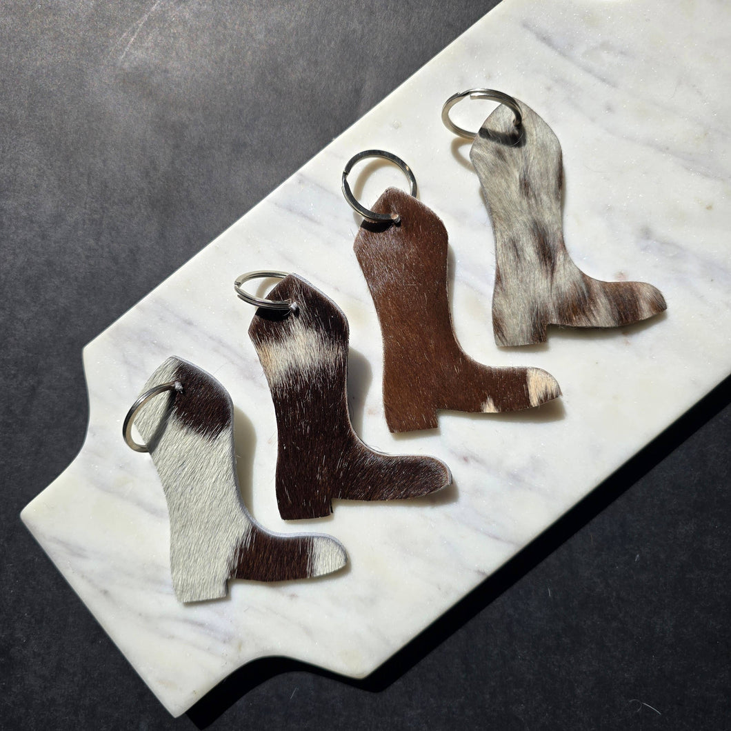 Ranchers Closet Genuine Cowhide Boot Keychain-Key Chains-Ranchers Closet-Evolution Equestrian Co.