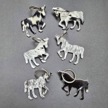 Load image into Gallery viewer, Ranchers Closet Genuine Cowhide Horse Keychain
