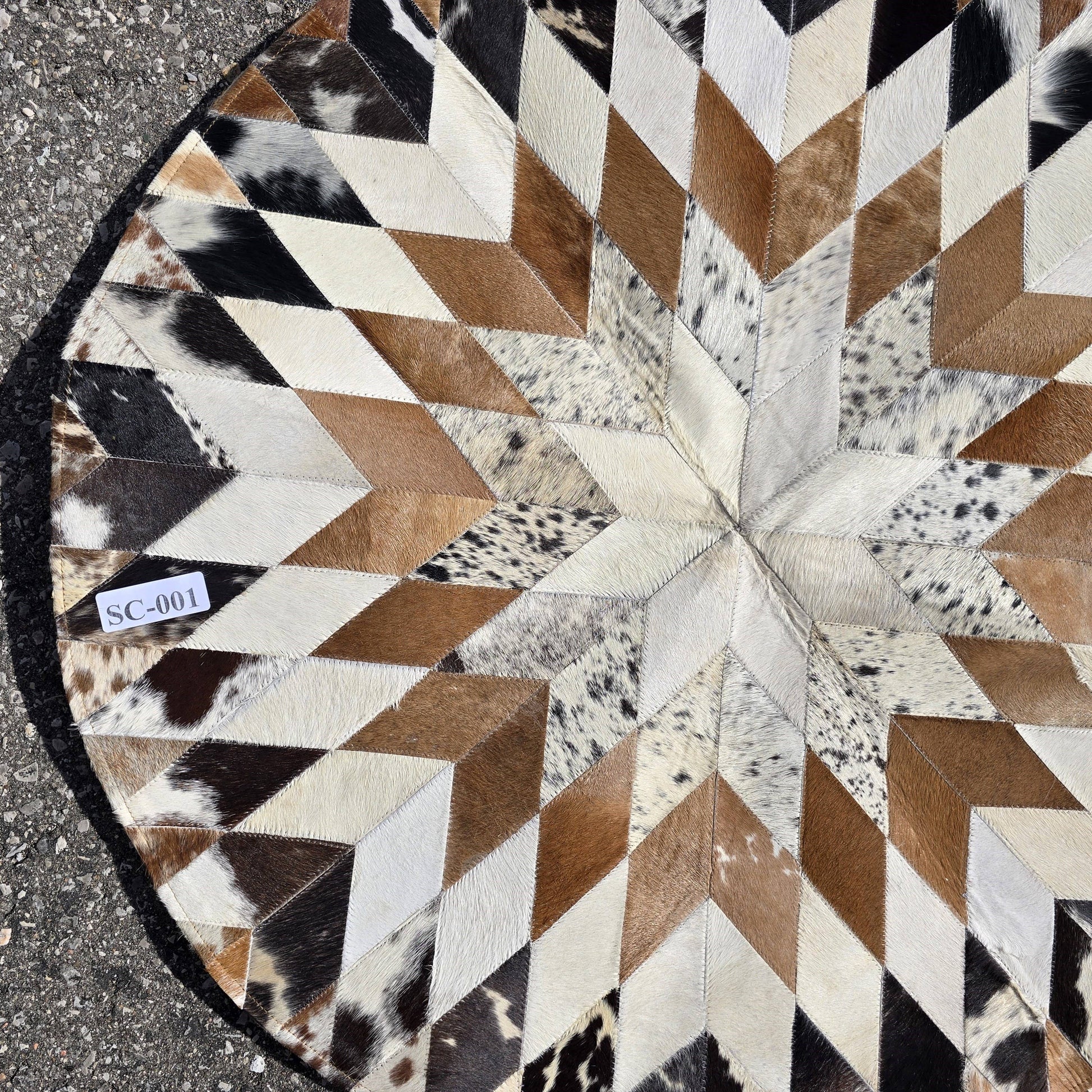 Ranchers Closet Western Cowhide Geometric Rug-Home Decor-Ranchers Closet-Evolution Equestrian Co.