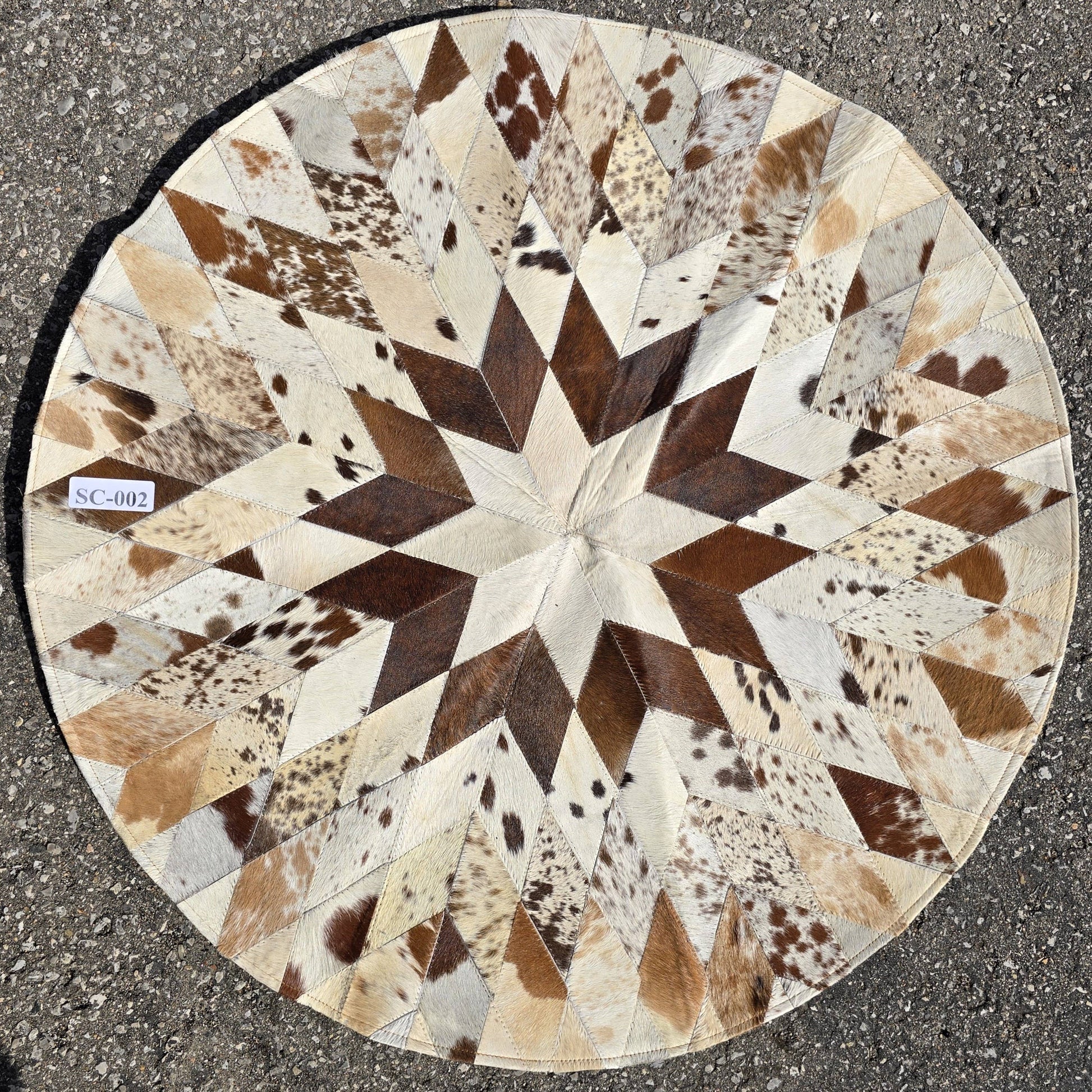 Ranchers Closet Western Cowhide Geometric Rug-Home Decor-Ranchers Closet-Evolution Equestrian Co.