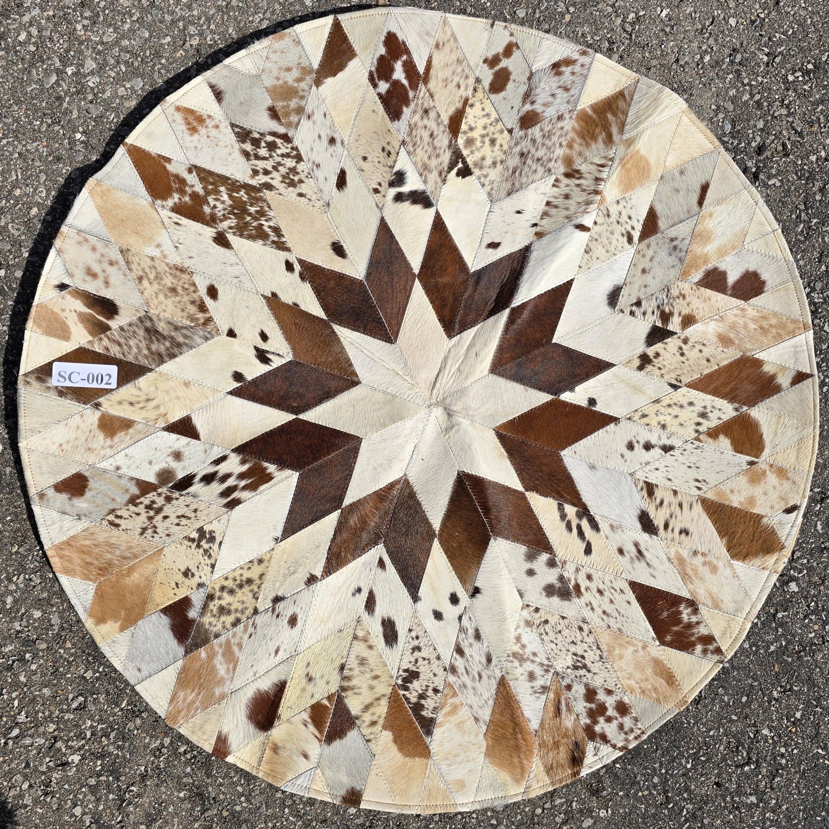 Ranchers Closet Western Cowhide Geometric Rug-Home Decor-Ranchers Closet-Evolution Equestrian Co.